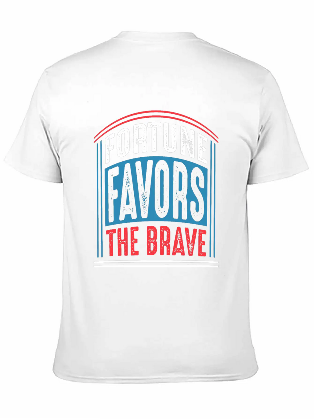 Fortune Favors The Brave Quote T Shirt Unisex Casual T-Shirt – Clean Design For Daily Comfort