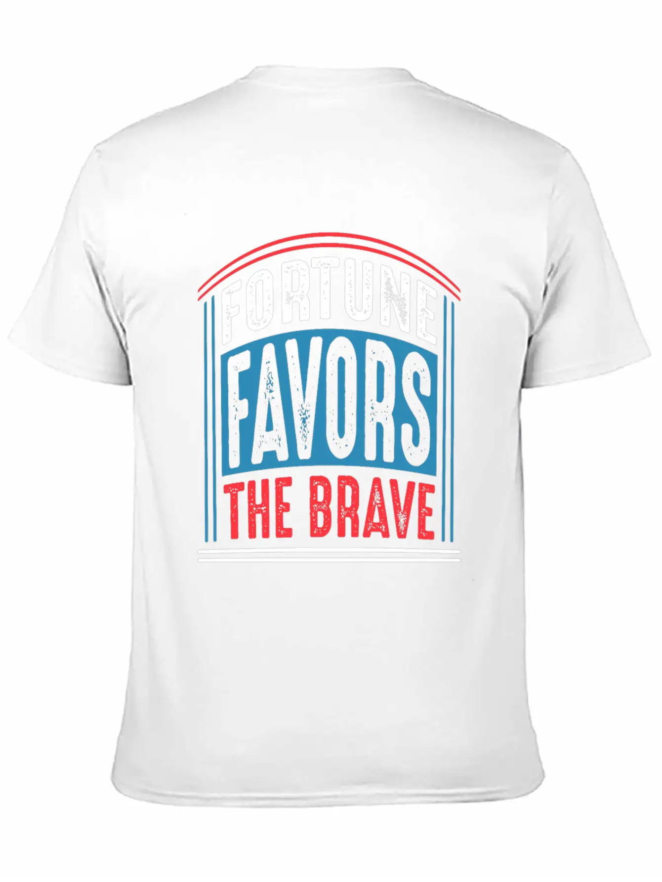 Fortune Favors The Brave Quote T Shirt Unisex Casual T-Shirt – Clean Design For Daily Comfort