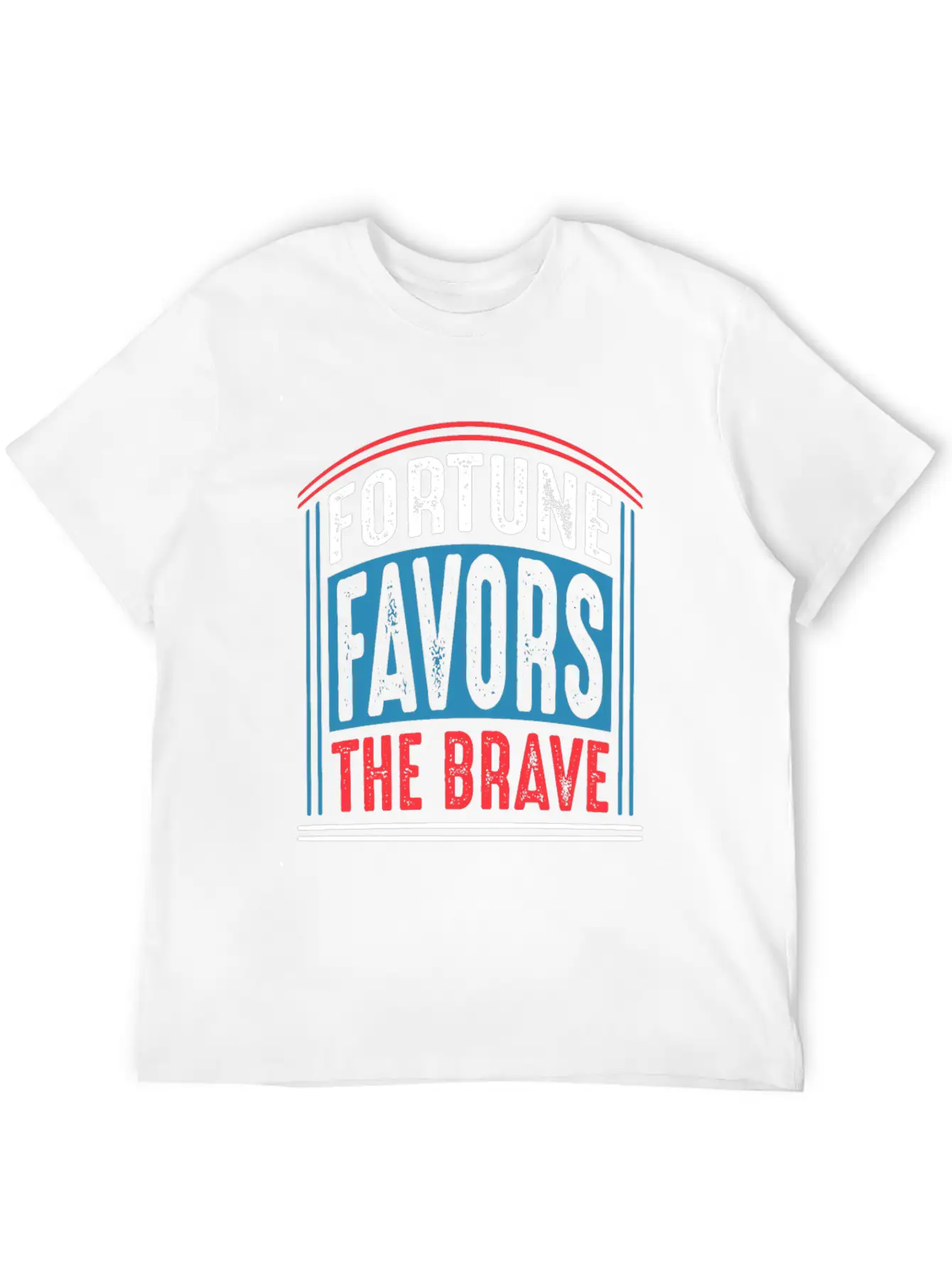 Fortune Favors The Brave Quote T Shirt Unisex Casual T-Shirt – Clean Design For Daily Comfort