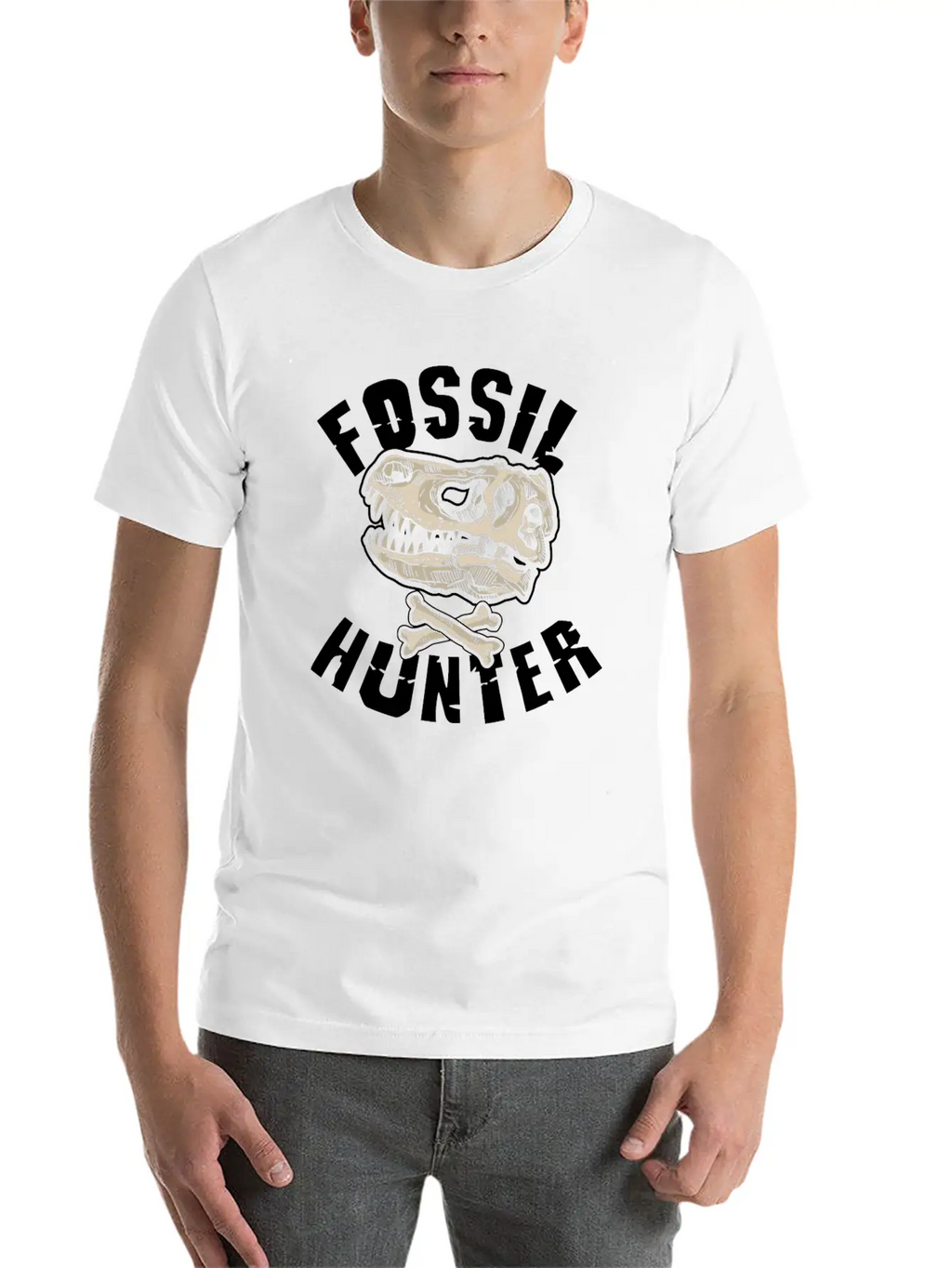 Fossil Hunter Geology Unisex Short Sleeve Soft Cotton T-Shirt – Casual Everyday Wear