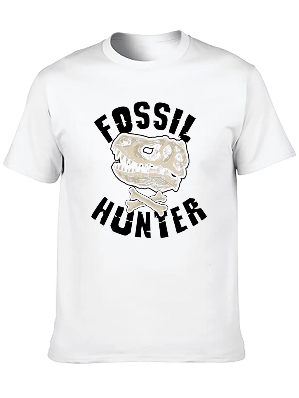 Fossil Hunter Geology Unisex Short Sleeve Soft Cotton T-Shirt – Casual Everyday Wear