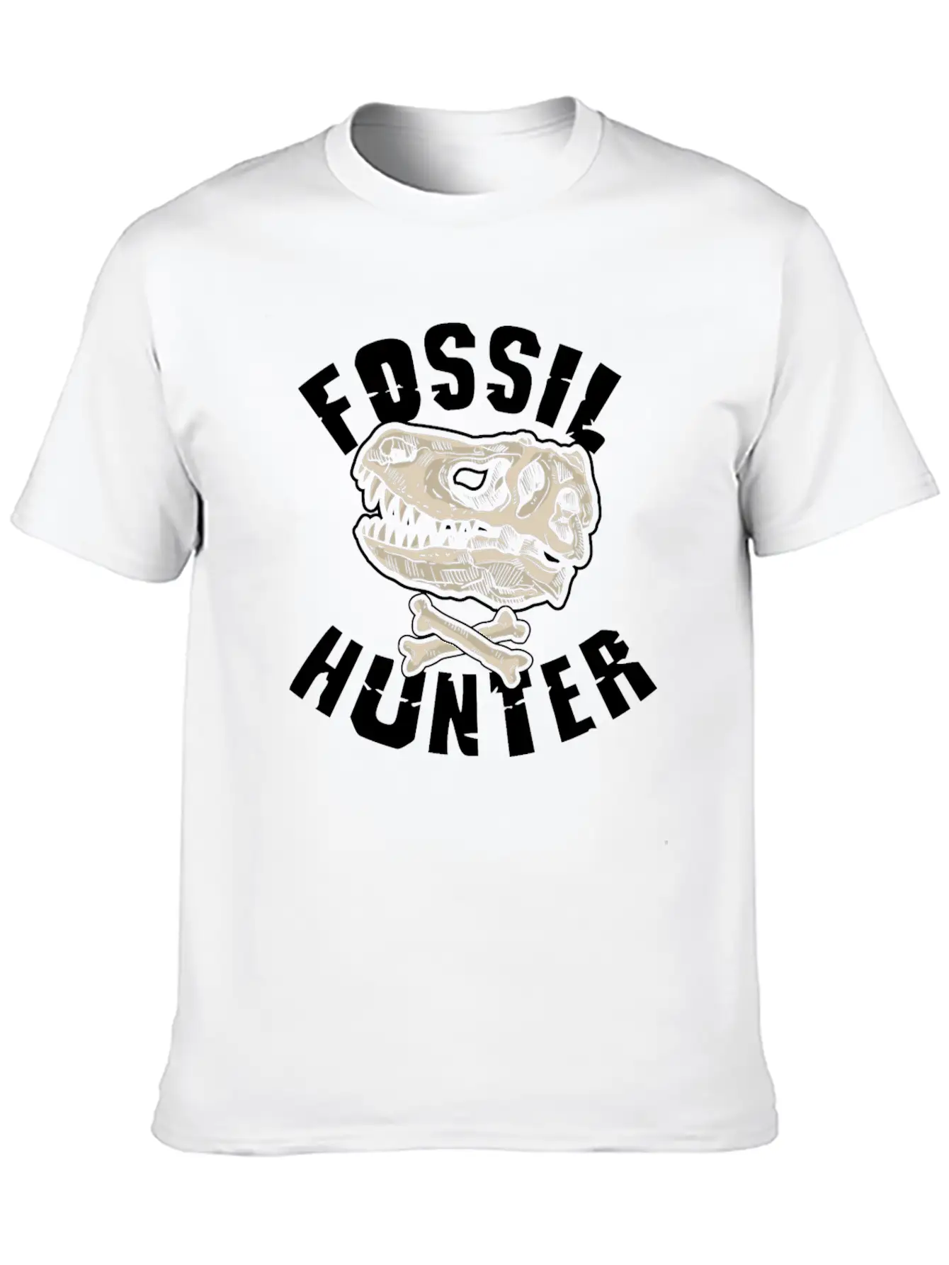 Fossil Hunter Geology Unisex Short Sleeve Soft Cotton T-Shirt – Casual Everyday Wear
