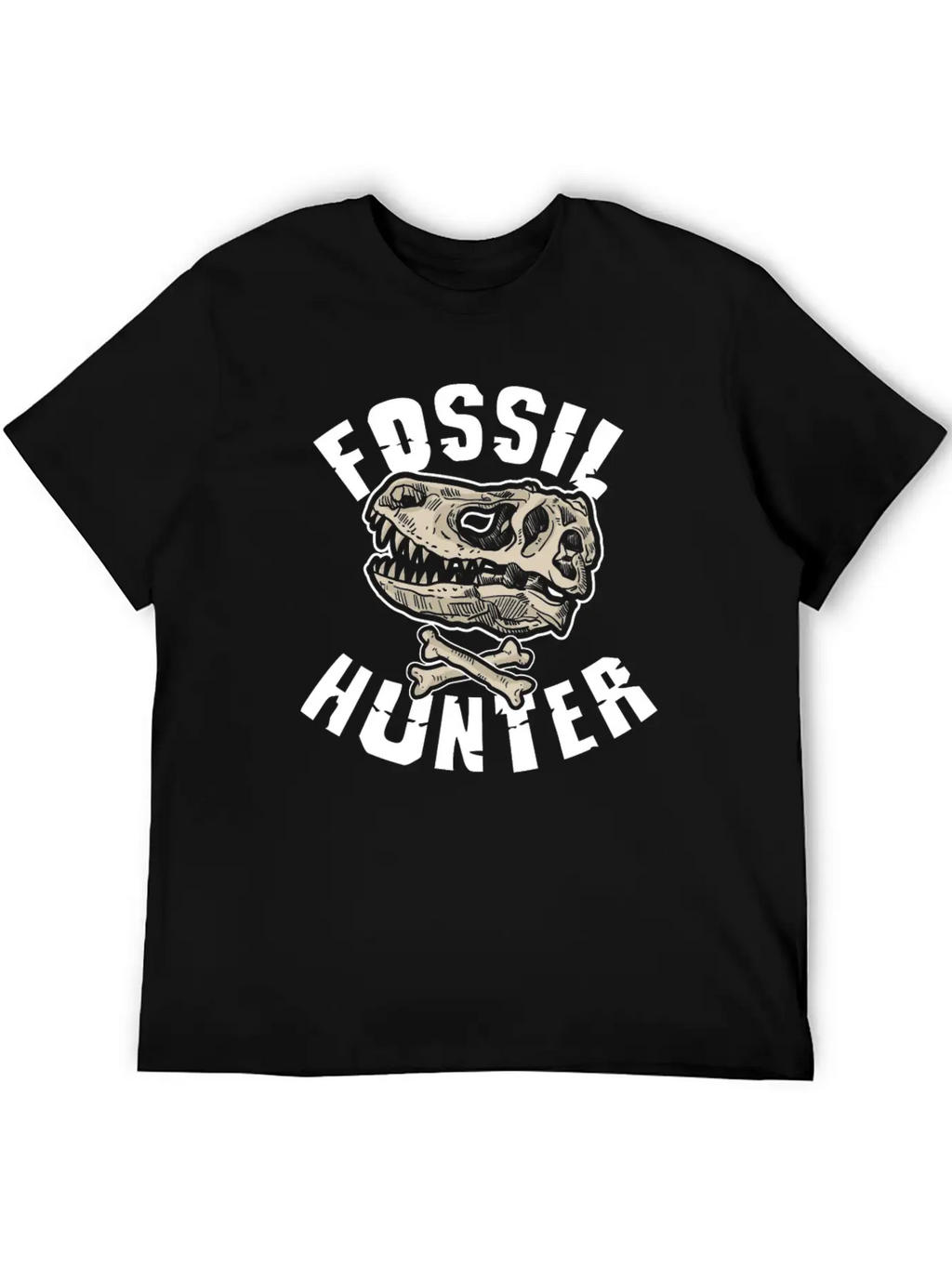 Fossil Hunter Geology Unisex Short Sleeve Soft Cotton T-Shirt – Casual Everyday Wear