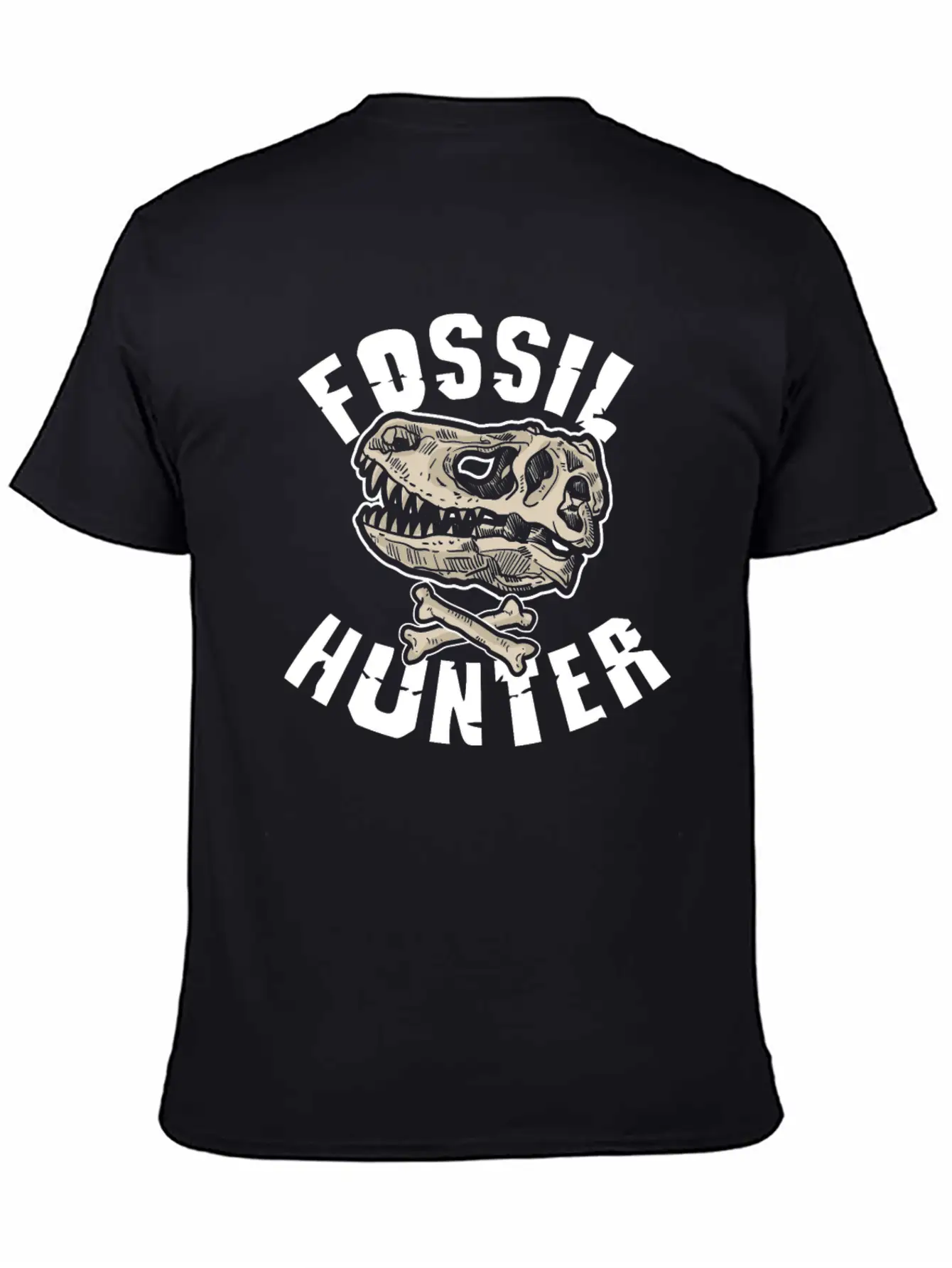 Fossil Hunter Geology Unisex Short Sleeve Soft Cotton T-Shirt – Casual Everyday Wear