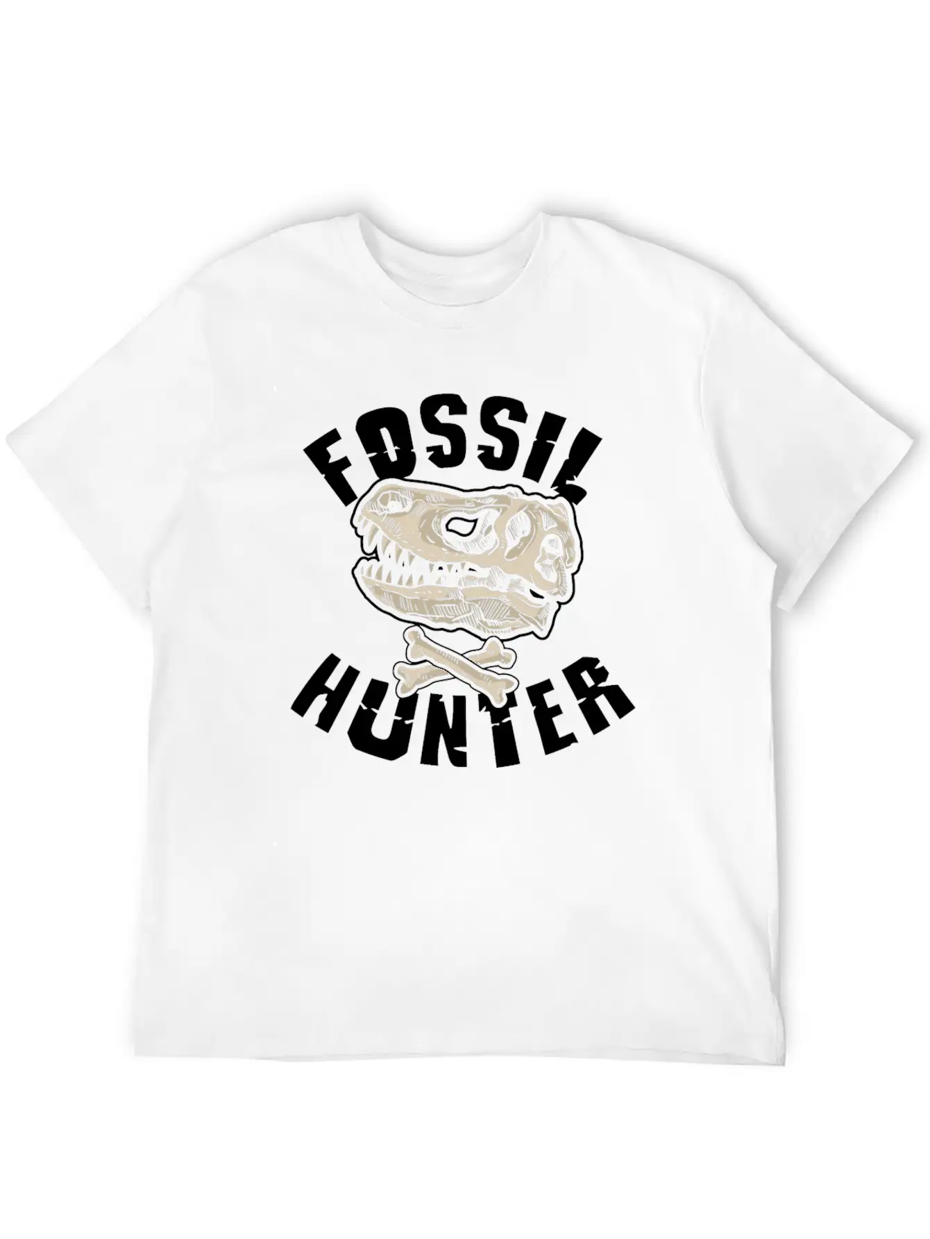 Fossil Hunter Geology Unisex Short Sleeve Soft Cotton T-Shirt – Casual Everyday Wear