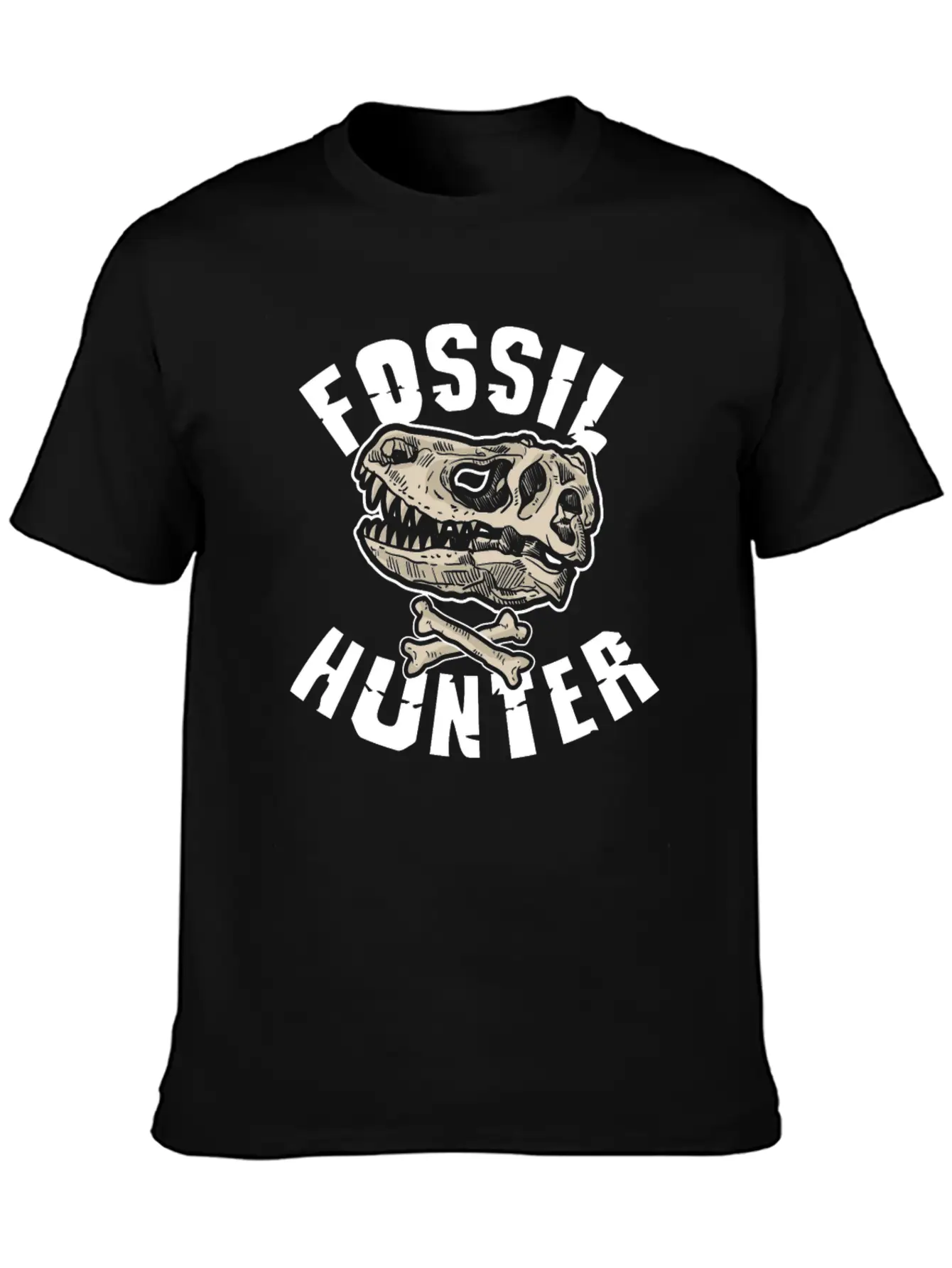 Fossil Hunter Geology Unisex Short Sleeve Soft Cotton T-Shirt – Casual Everyday Wear
