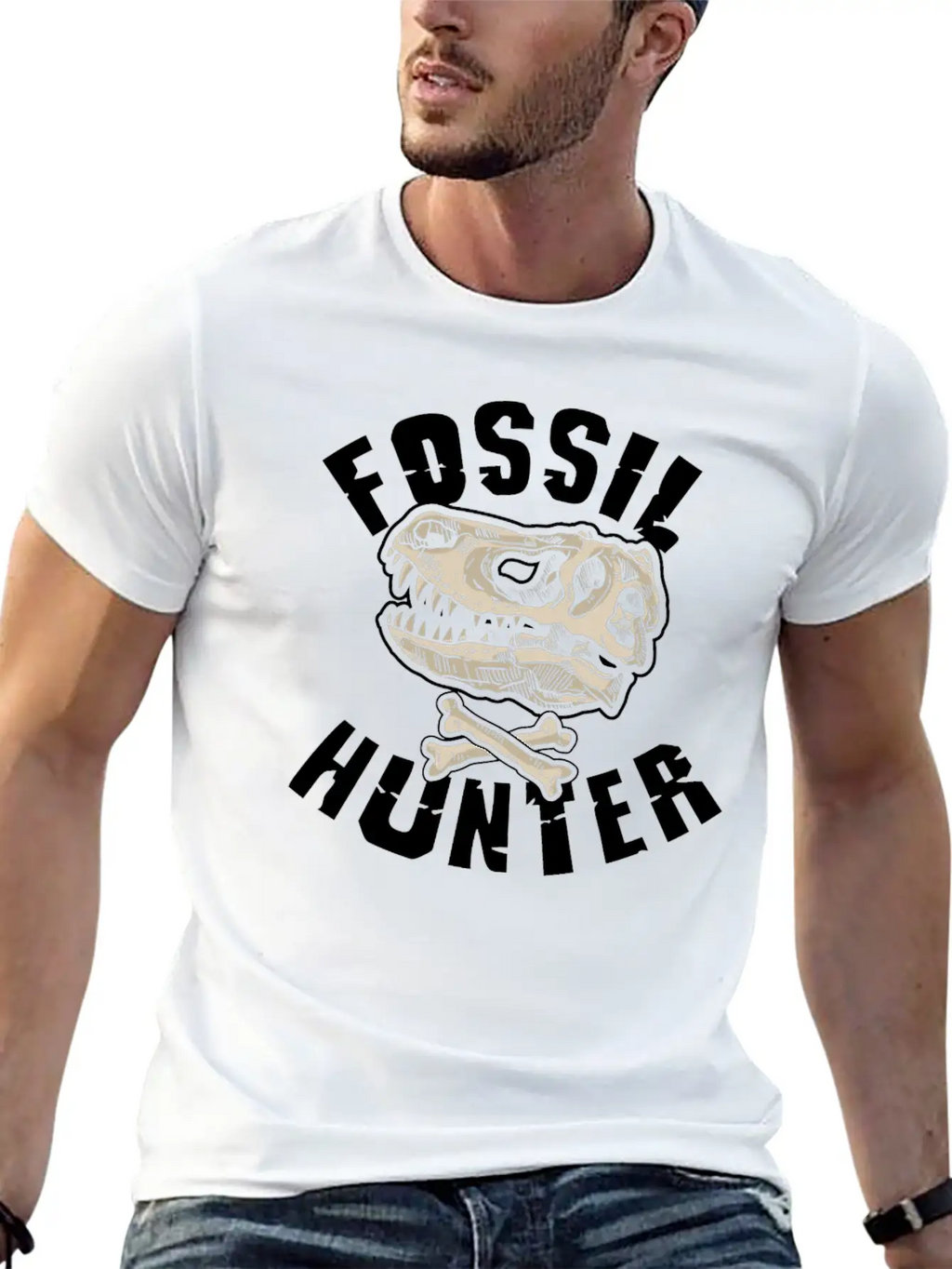Fossil Hunter Geology Unisex Short Sleeve Soft Cotton T-Shirt – Casual Everyday Wear