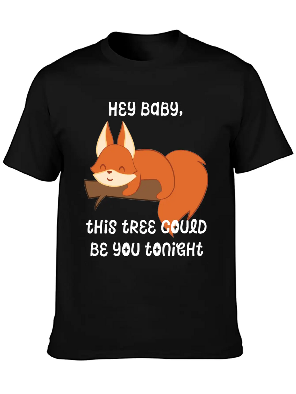 Fox – Cute Fox – Fox Lover – Hey Baby Essential Cotton Tee For Daily Outfits – Unisex Style