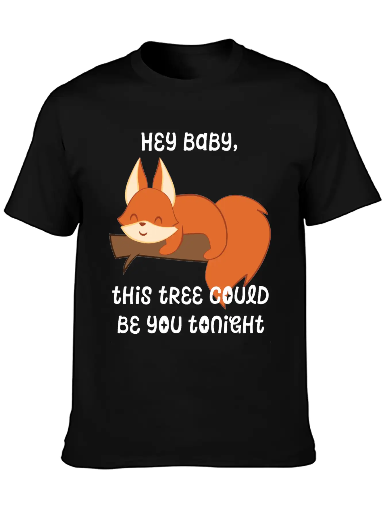 Fox – Cute Fox – Fox Lover – Hey Baby Essential Cotton Tee For Daily Outfits – Unisex Style