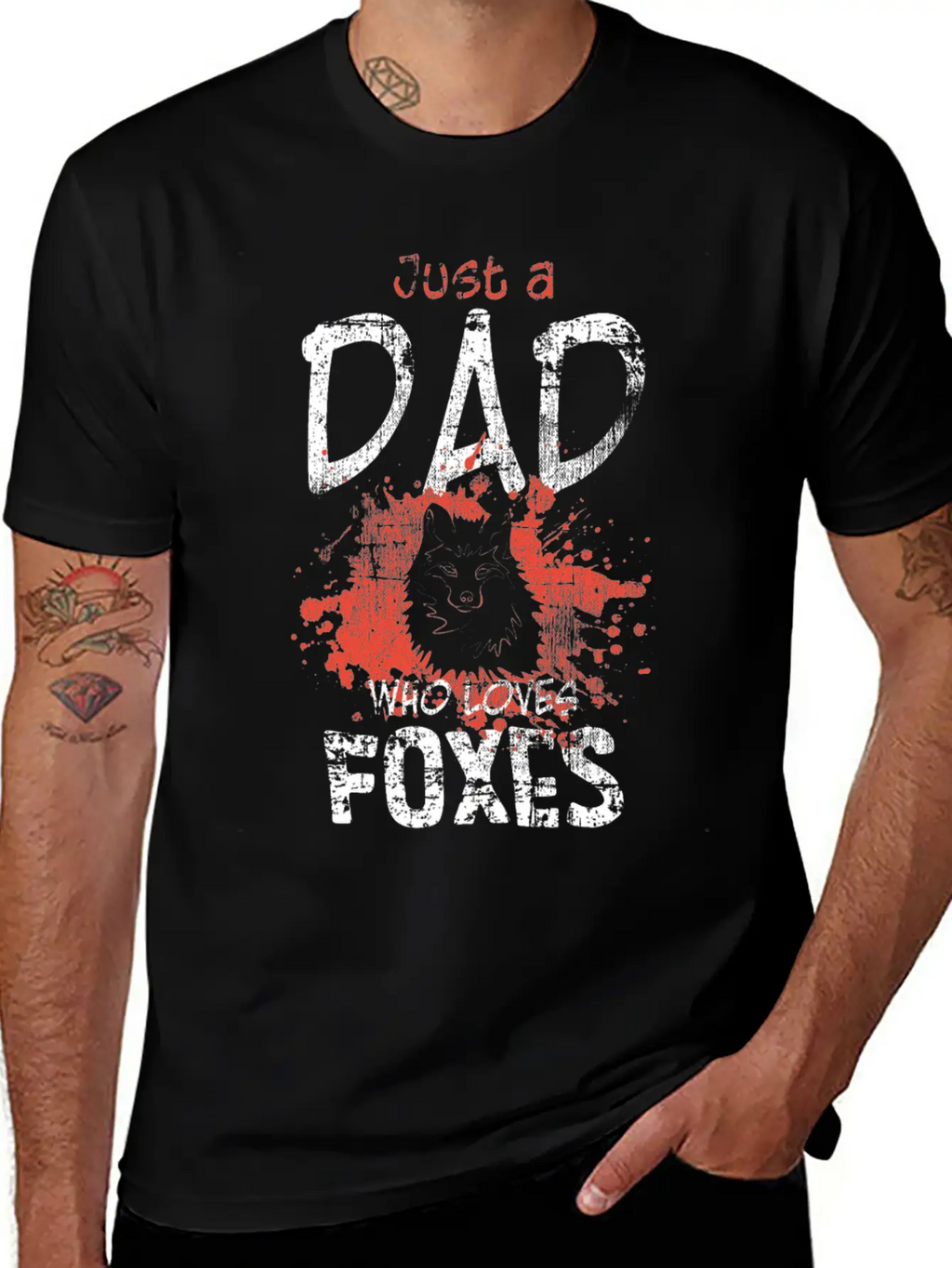 Fox Dad Unisex Casual T-Shirt – Clean Design For Daily Comfort
