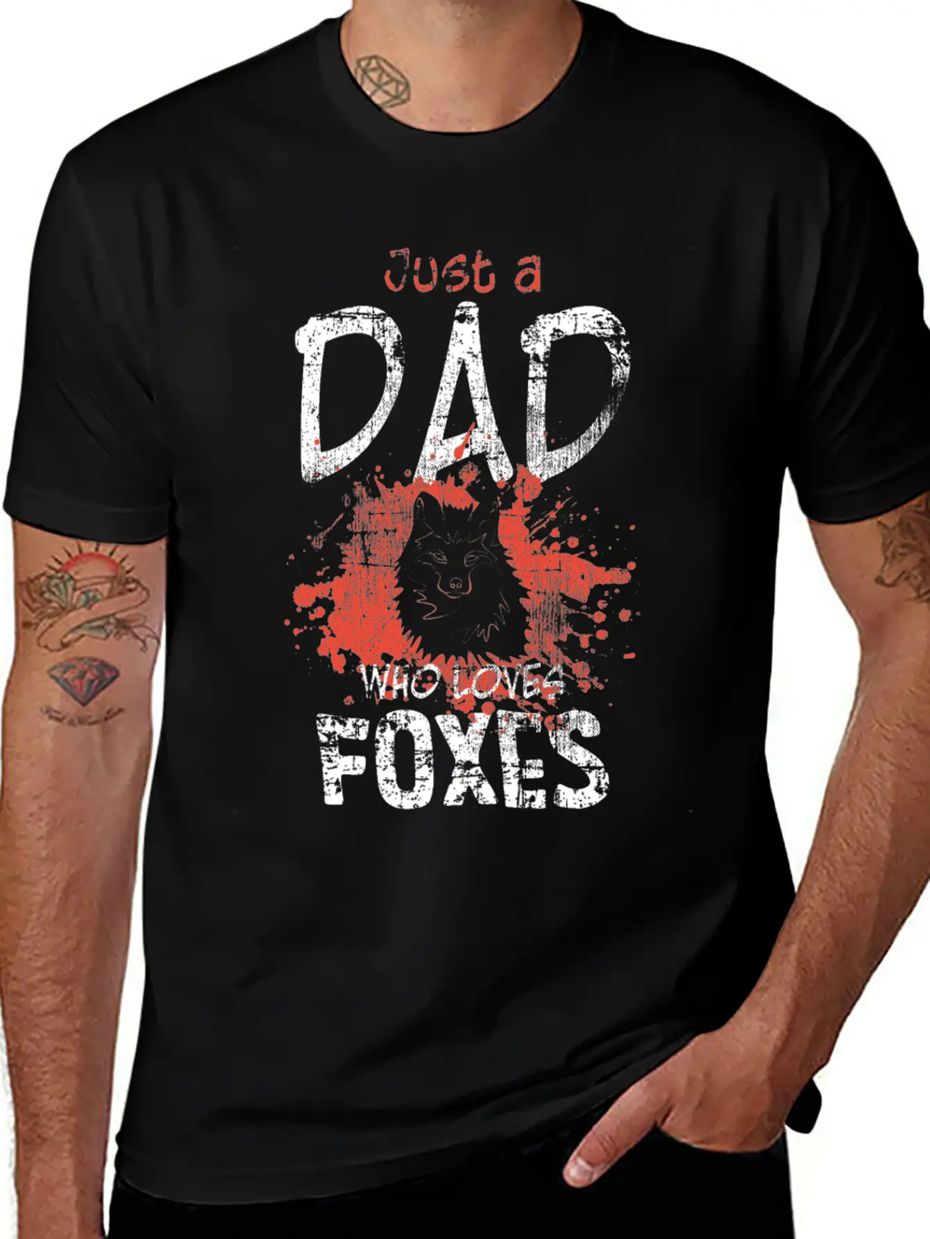 Fox Dad Unisex Casual T-Shirt – Clean Design For Daily Comfort