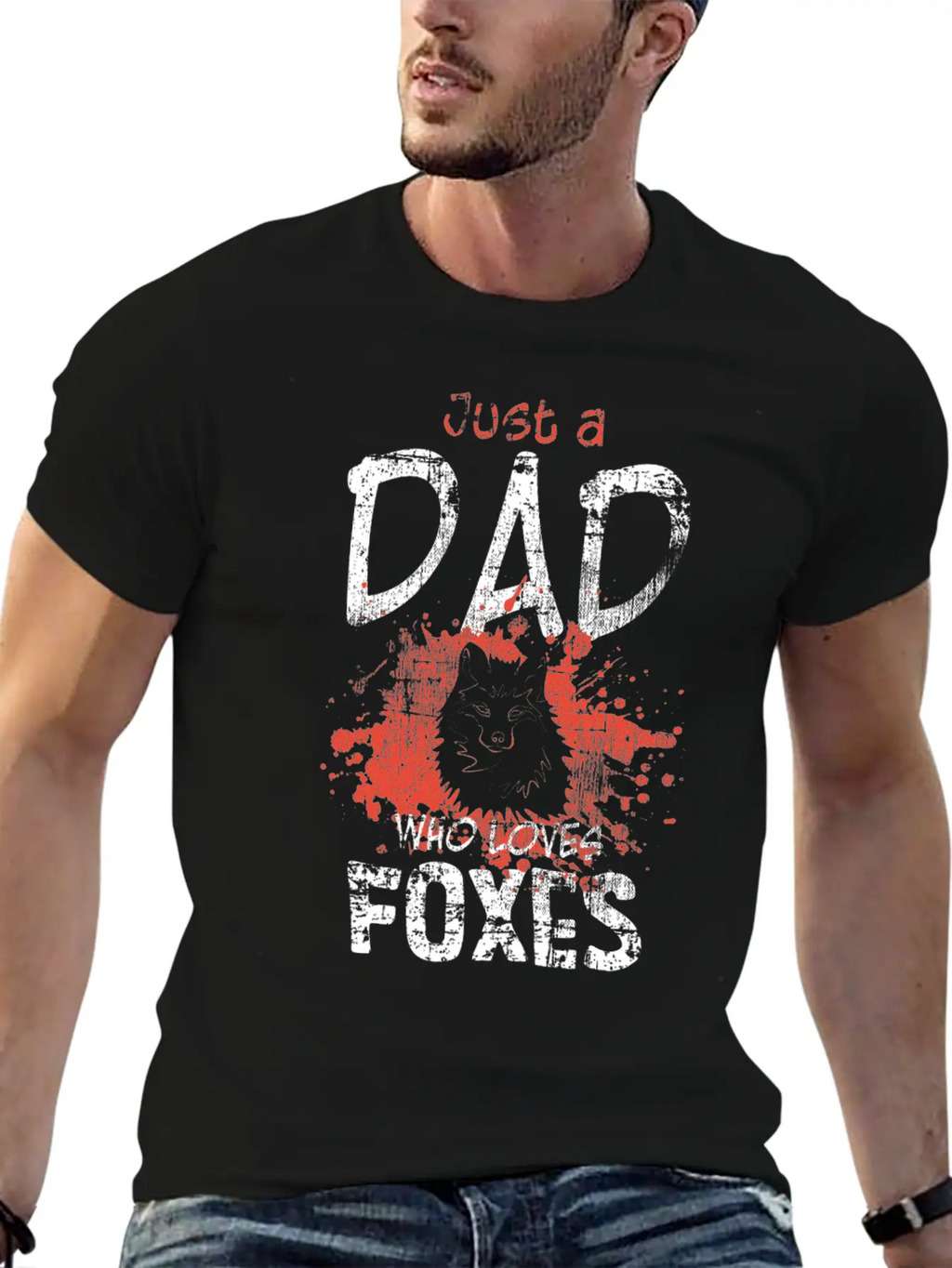 Fox Dad Unisex Casual T-Shirt – Clean Design For Daily Comfort