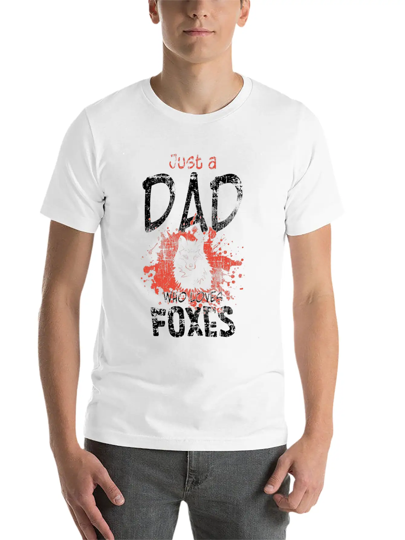 Fox Dad Unisex Casual T-Shirt – Clean Design For Daily Comfort