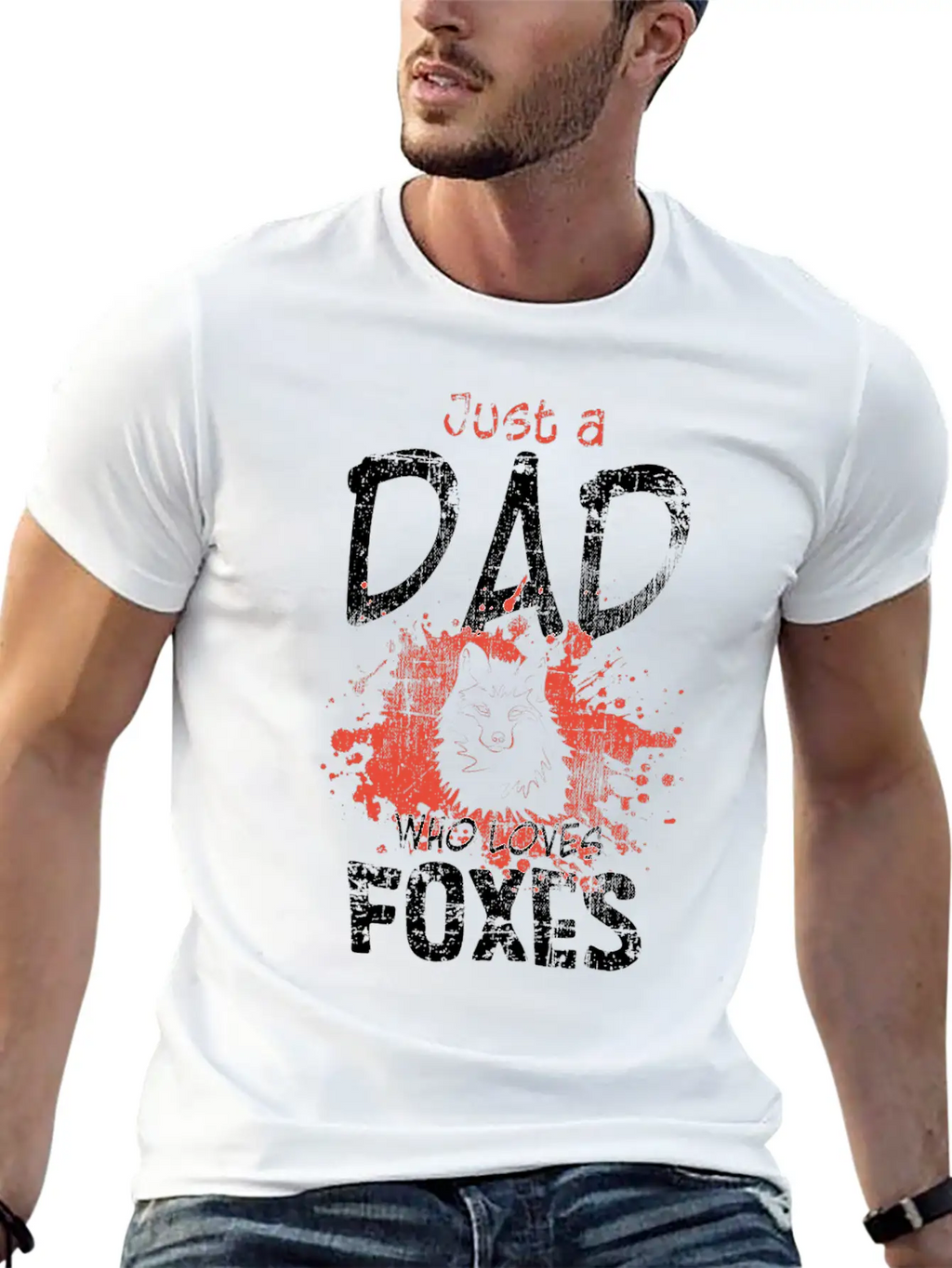 Fox Dad Unisex Casual T-Shirt – Clean Design For Daily Comfort