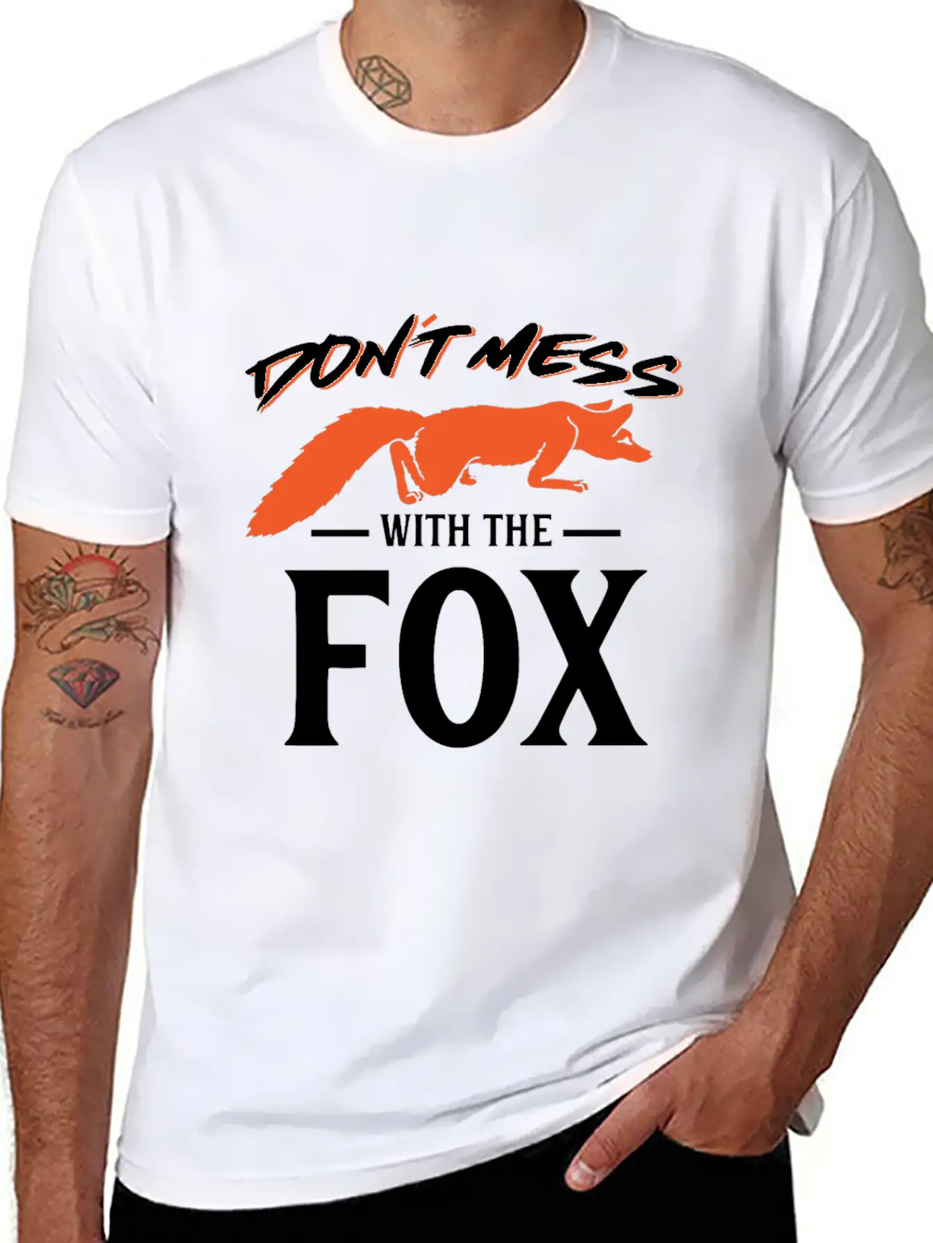 Fox Foxes Funny Funny Fox Design Quote Gift Unisex Short Sleeve Soft Cotton T-Shirt – Casual Everyday Wear