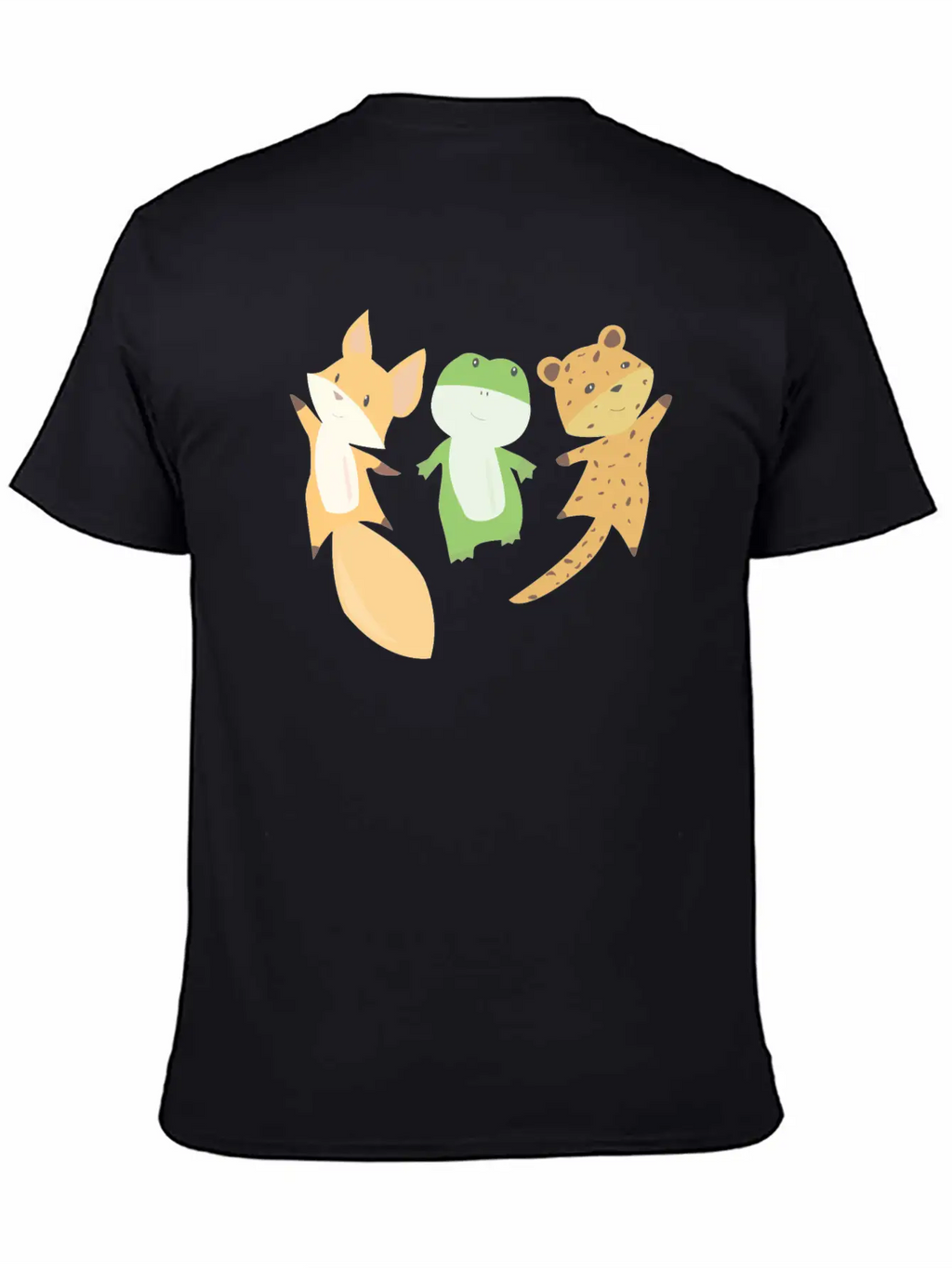 Fox Frog Leopard Animal Lovers Funny Animals Unisex Casual T-Shirt – Clean Design For Daily Comfort