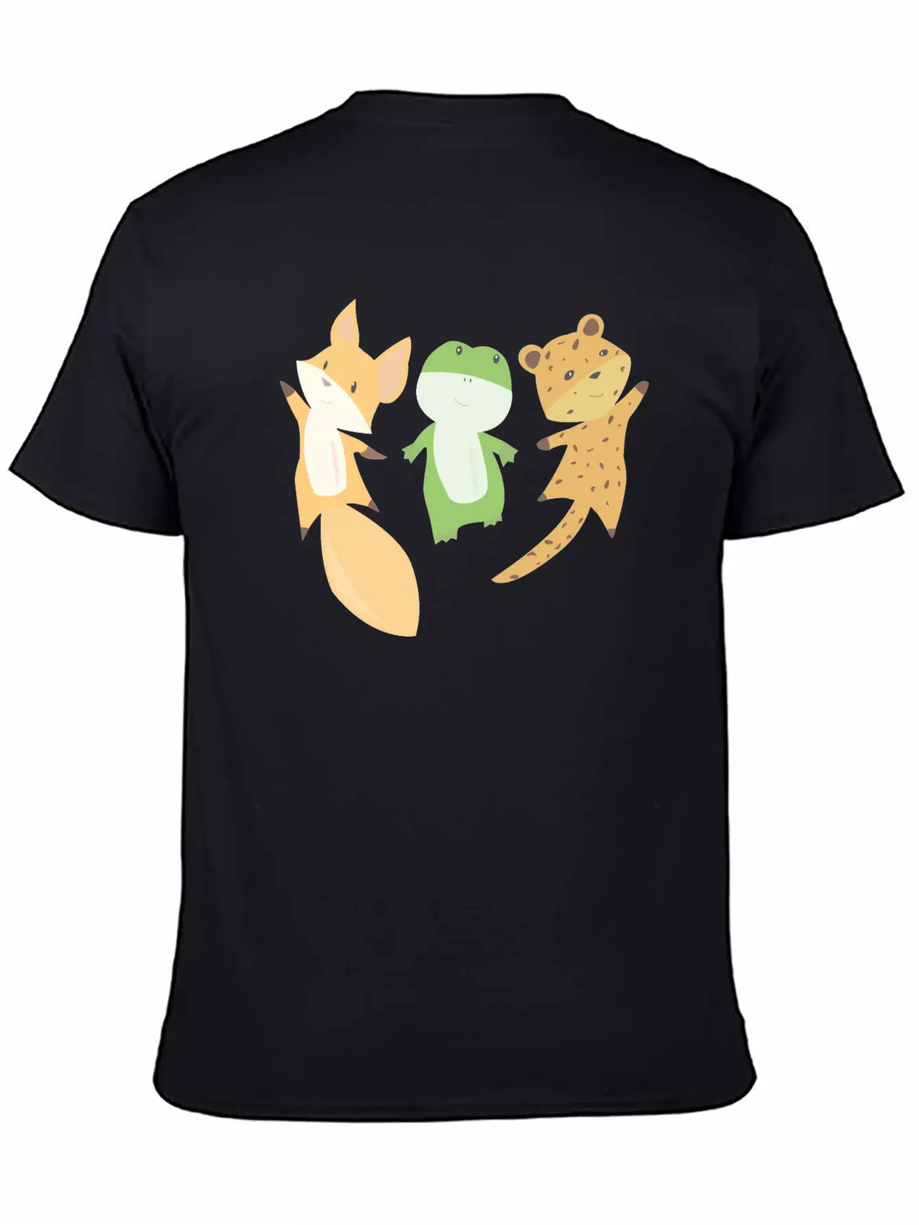 Fox Frog Leopard Animal Lovers Funny Animals Unisex Casual T-Shirt – Clean Design For Daily Comfort