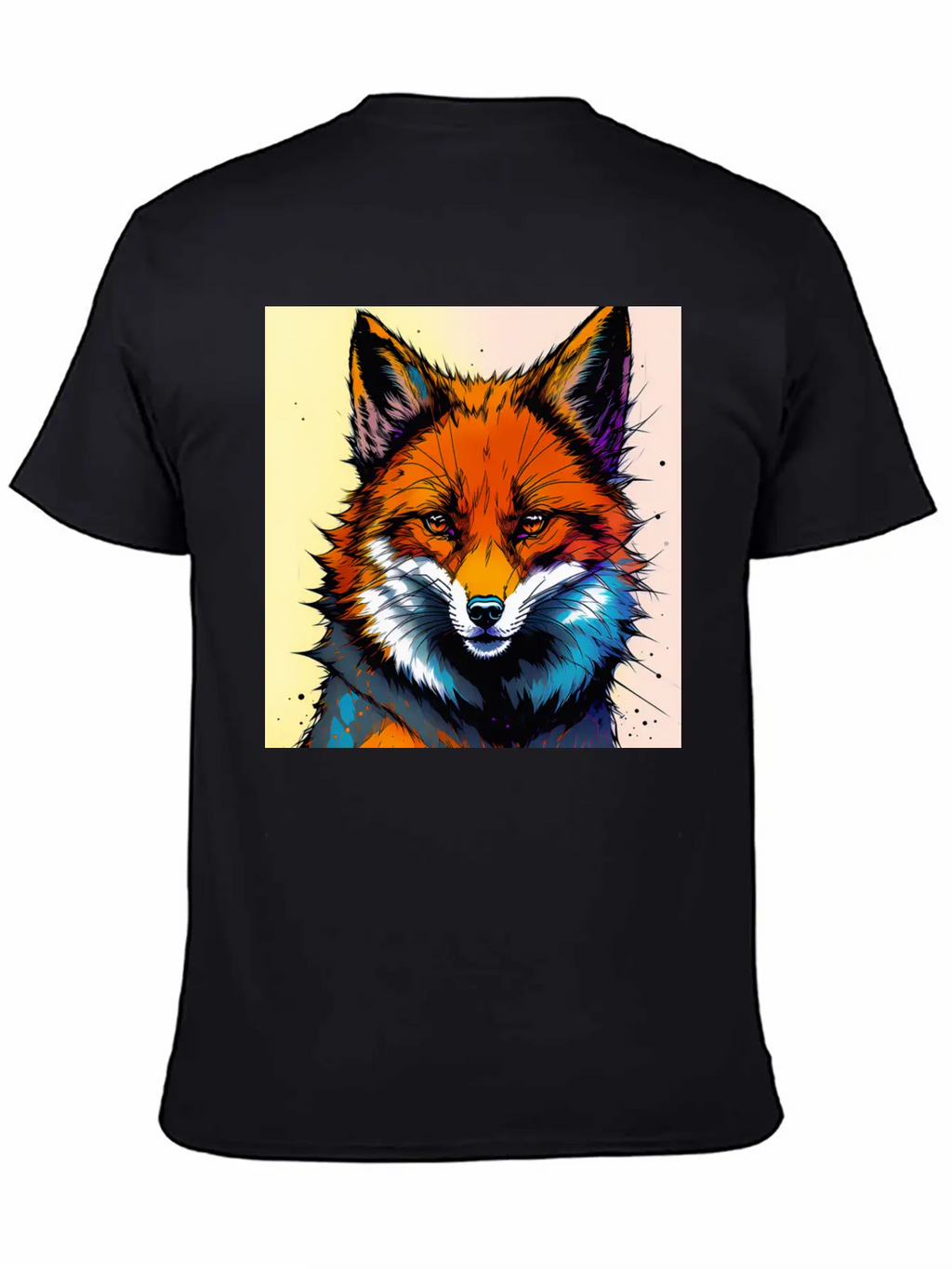 Fox Futuristic Ink Classic Fit Graphic Tee For Daily Comfort – Unisex Cotton Shirt