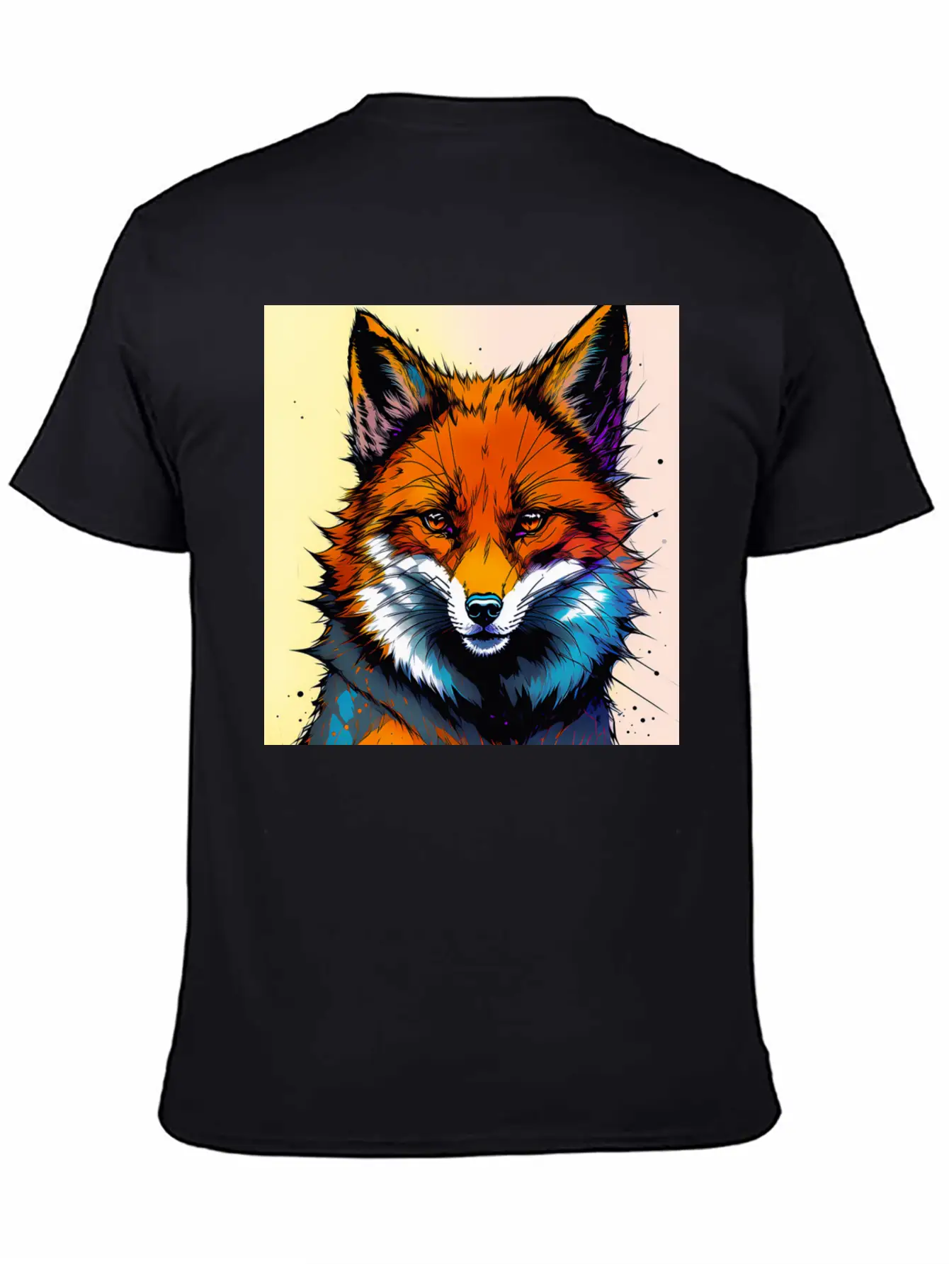 Fox Futuristic Ink Classic Fit Graphic Tee For Daily Comfort – Unisex Cotton Shirt
