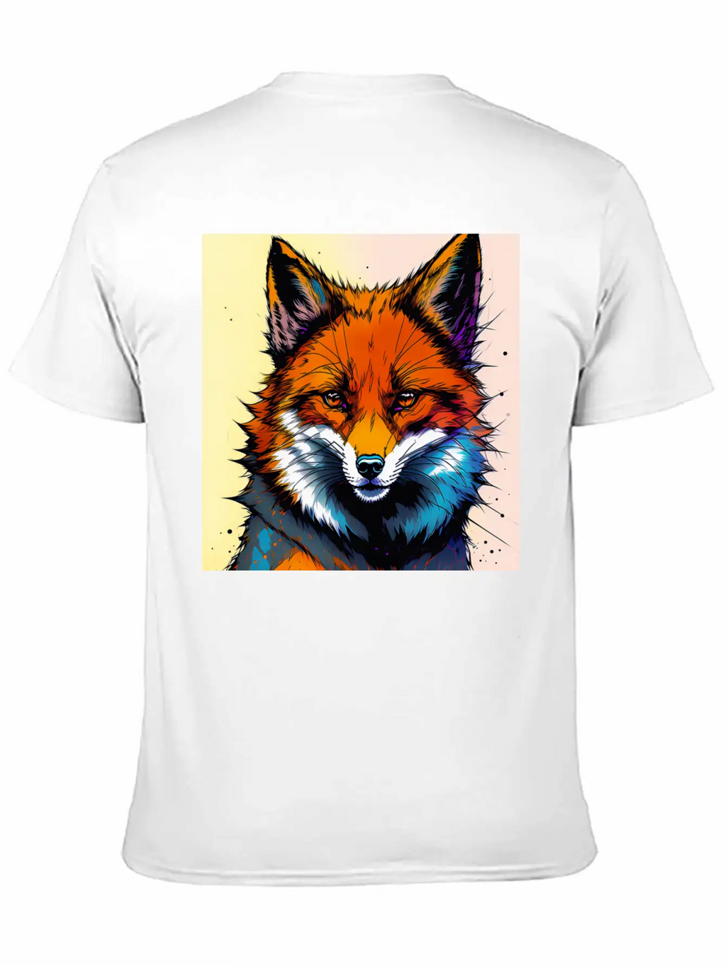 Fox Futuristic Ink Classic Fit Graphic Tee For Daily Comfort – Unisex Cotton Shirt