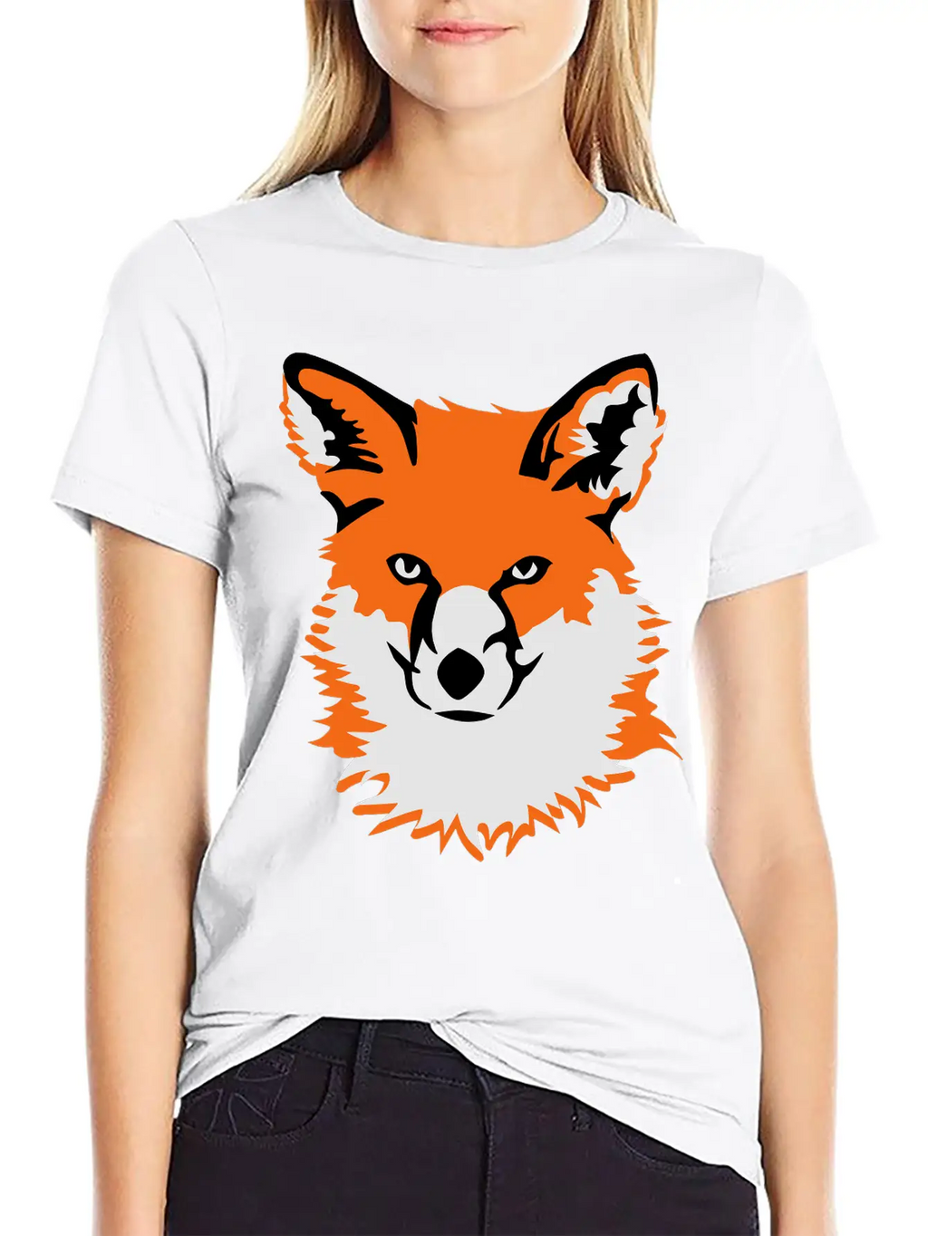Fox Head Unisex Short Sleeve Soft Cotton T-Shirt – Casual Everyday Wear