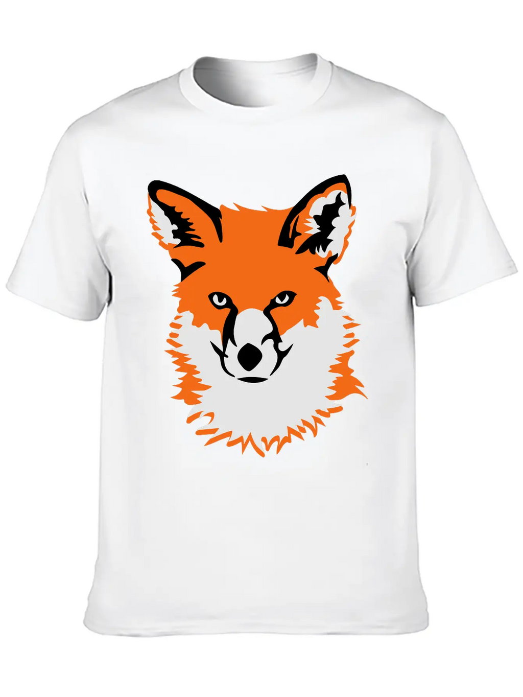 Fox Head Unisex Short Sleeve Soft Cotton T-Shirt – Casual Everyday Wear