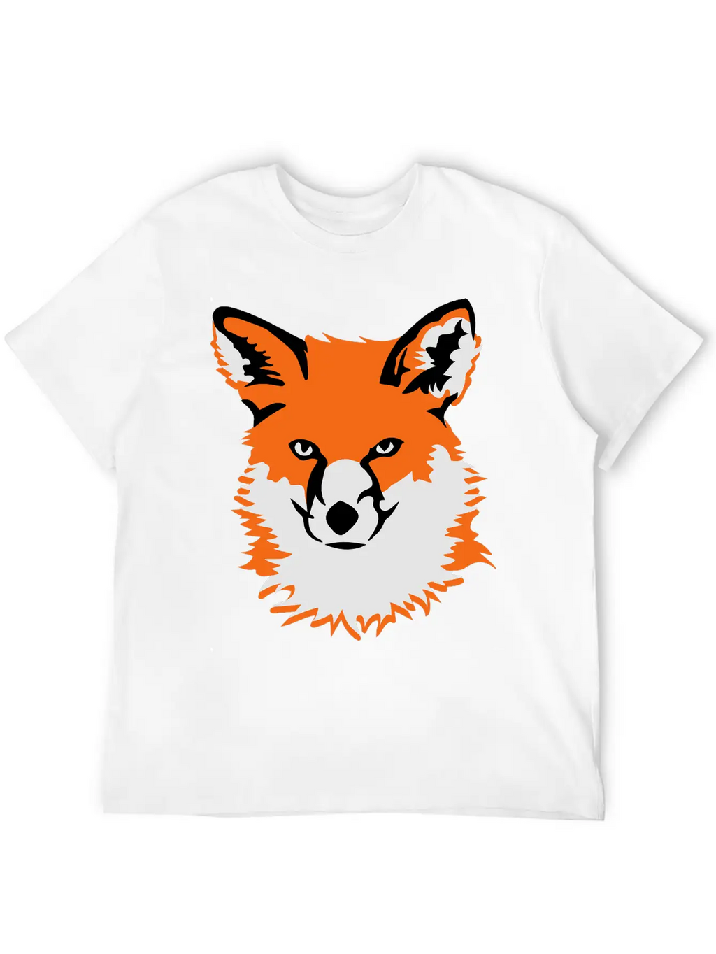 Fox Head Unisex Short Sleeve Soft Cotton T-Shirt – Casual Everyday Wear