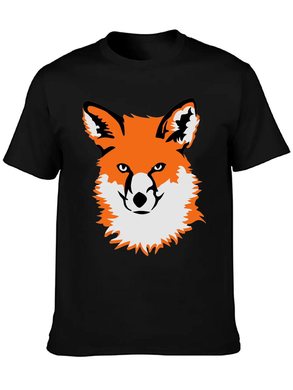Fox Head Unisex Short Sleeve Soft Cotton T-Shirt – Casual Everyday Wear