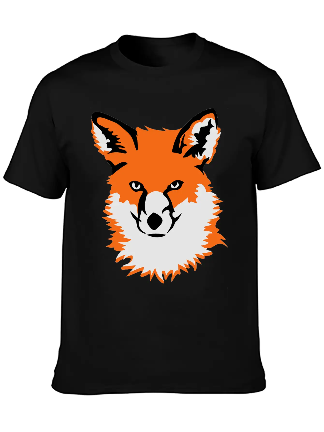 Fox Head Unisex Short Sleeve Soft Cotton T-Shirt – Casual Everyday Wear