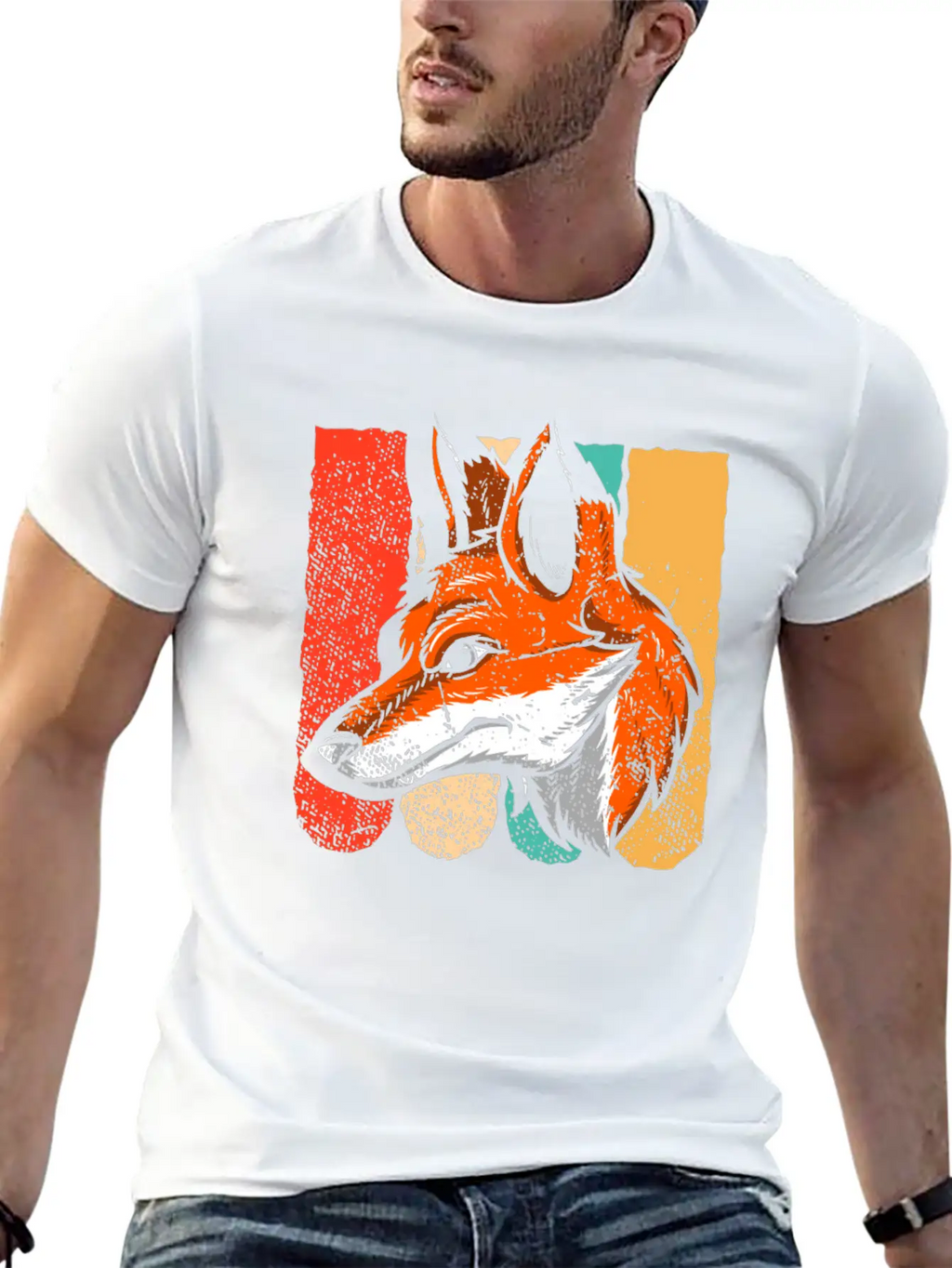 Fox Lovers Retro Vintage Foxes Fox Lover Gift Stylish Everyday T-Shirt – Unisex Basic Cotton Tee