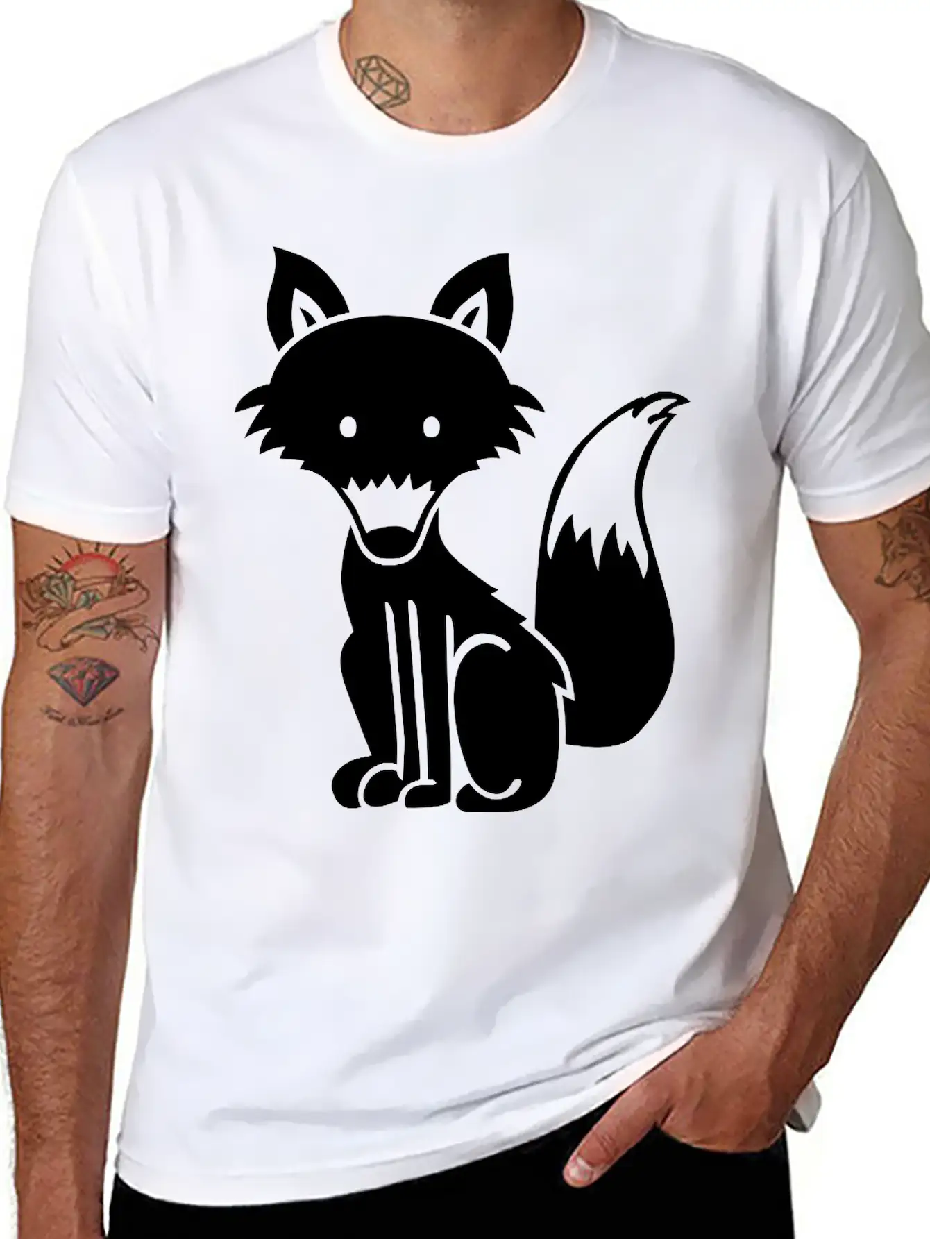 Fox Stylish Everyday T-Shirt – Unisex Basic Cotton Tee