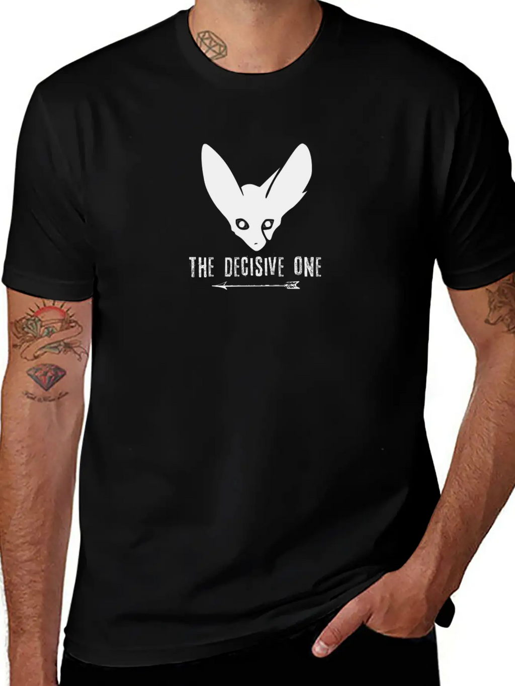 Fox: The Decisive One (Black) Casual Graphic T-Shirt – Simple And Comfortable Daily Wear