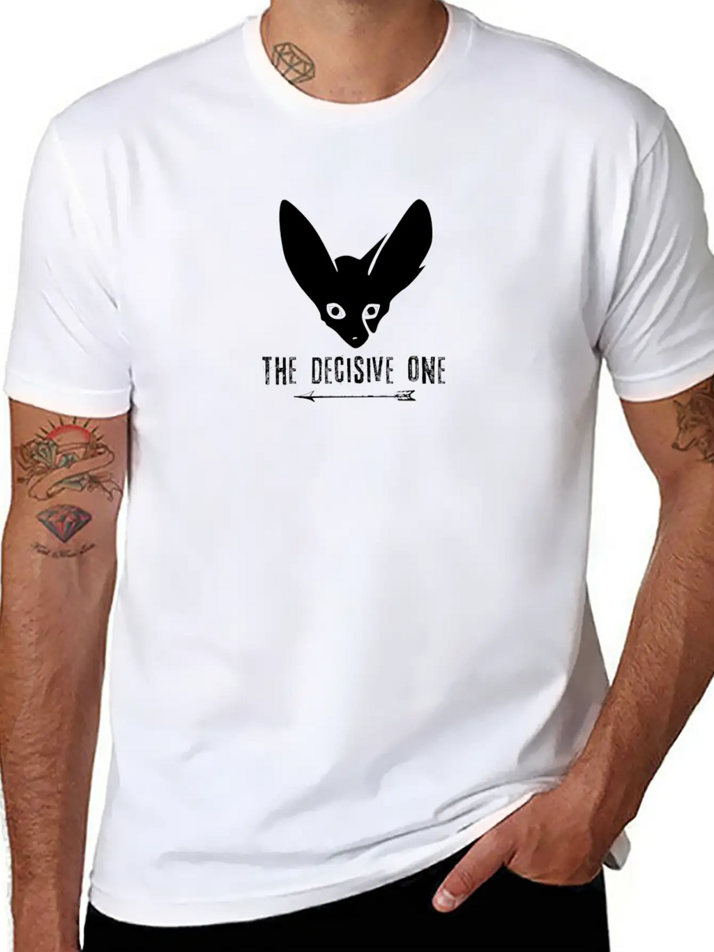 Fox: The Decisive One (Black) Casual Graphic T-Shirt – Simple And Comfortable Daily Wear