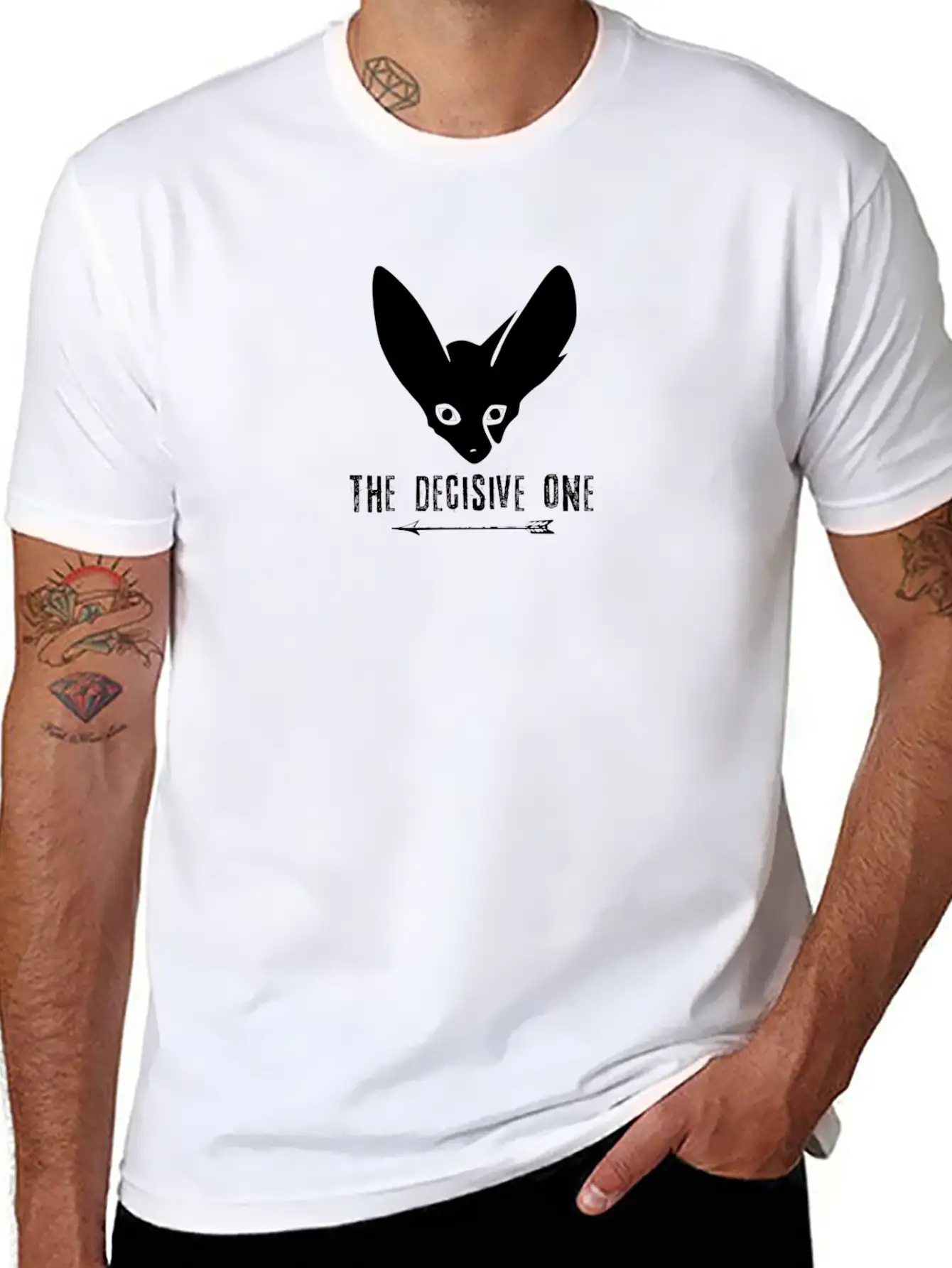 Fox: The Decisive One (Black) Casual Graphic T-Shirt – Simple And Comfortable Daily Wear