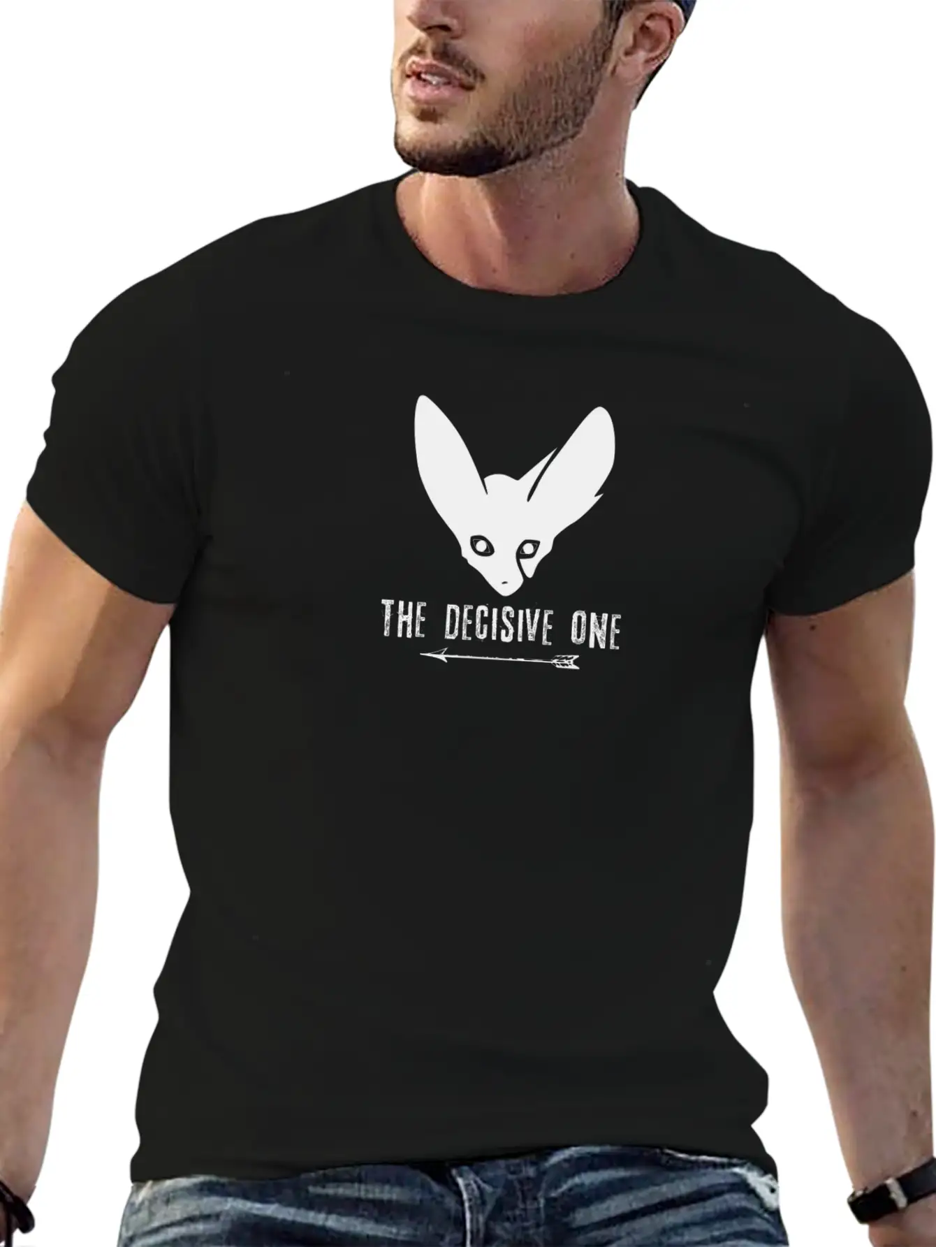 Fox: The Decisive One (Black) Casual Graphic T-Shirt – Simple And Comfortable Daily Wear