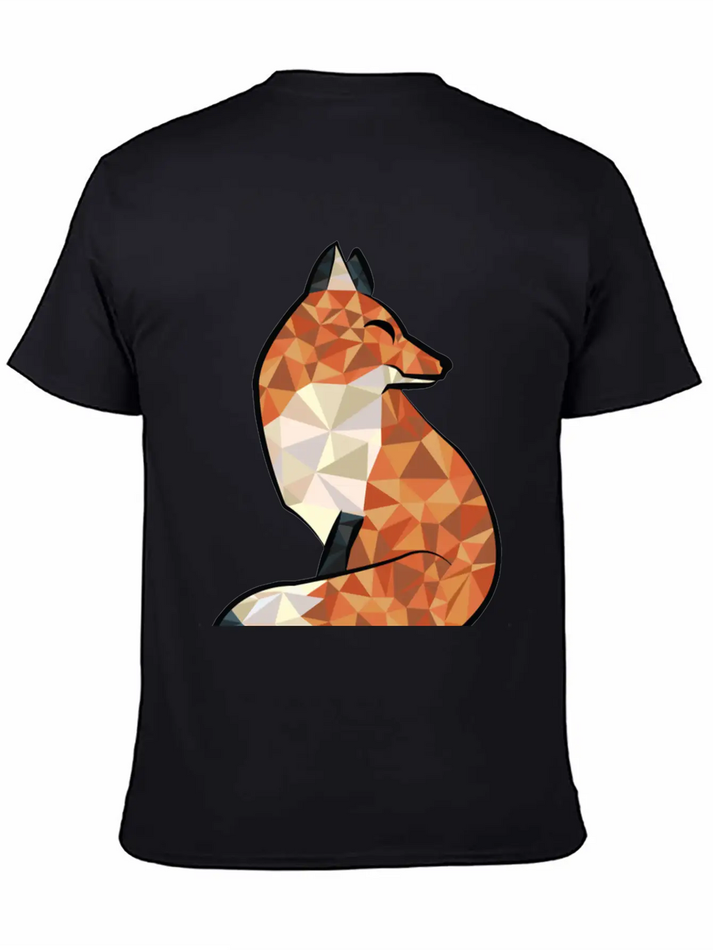 Fox Triangle Unisex Short Sleeve Soft Cotton T-Shirt – Casual Everyday Wear