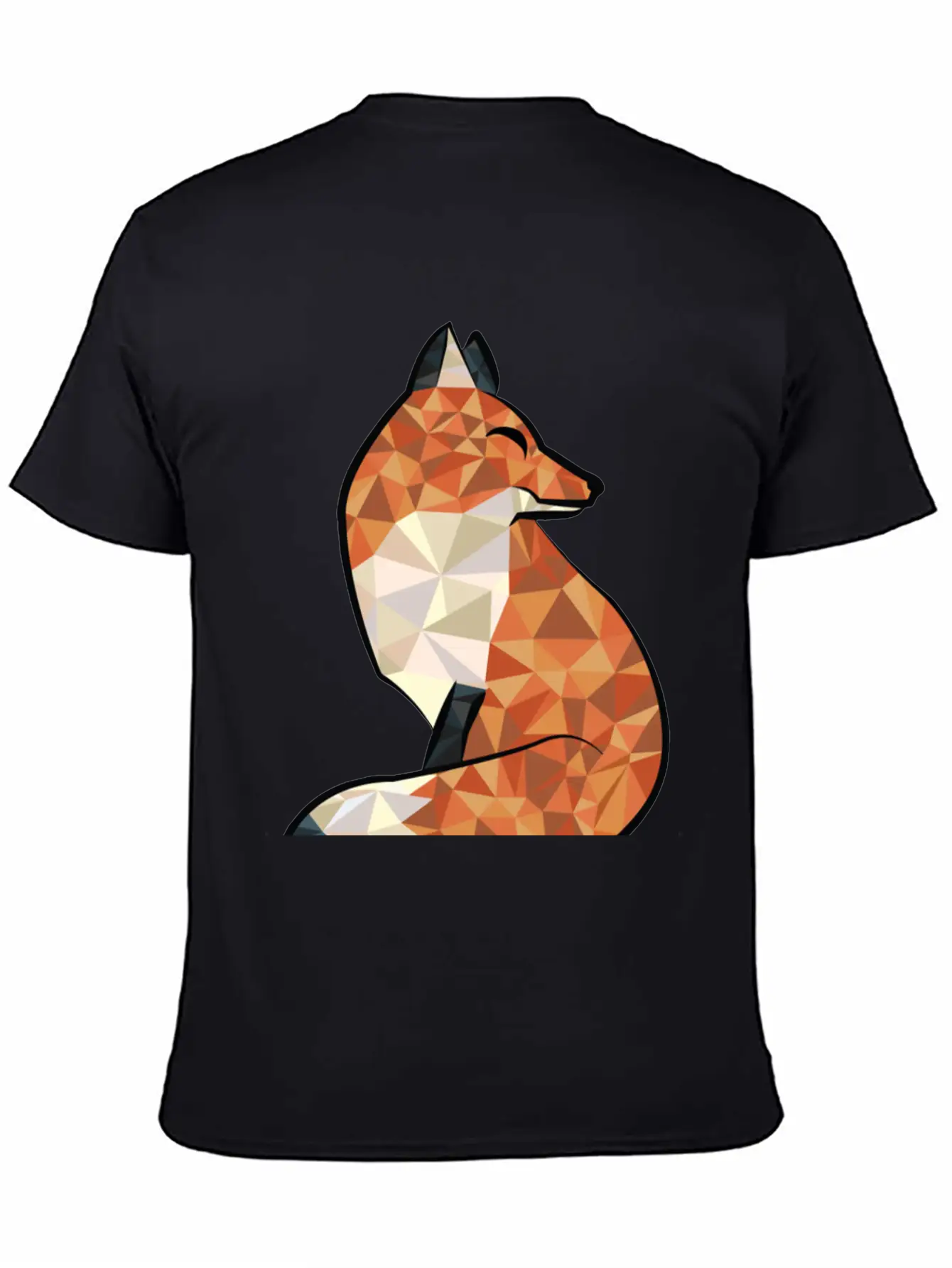 Fox Triangle Unisex Short Sleeve Soft Cotton T-Shirt – Casual Everyday Wear