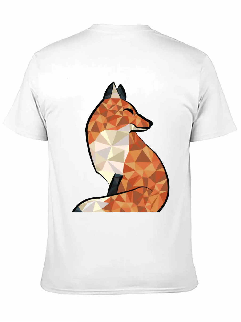 Fox Triangle Unisex Short Sleeve Soft Cotton T-Shirt – Casual Everyday Wear