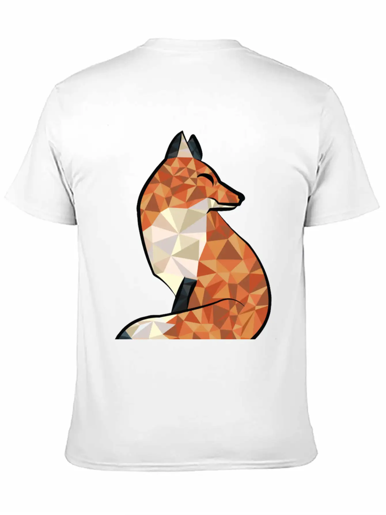Fox Triangle Unisex Short Sleeve Soft Cotton T-Shirt – Casual Everyday Wear