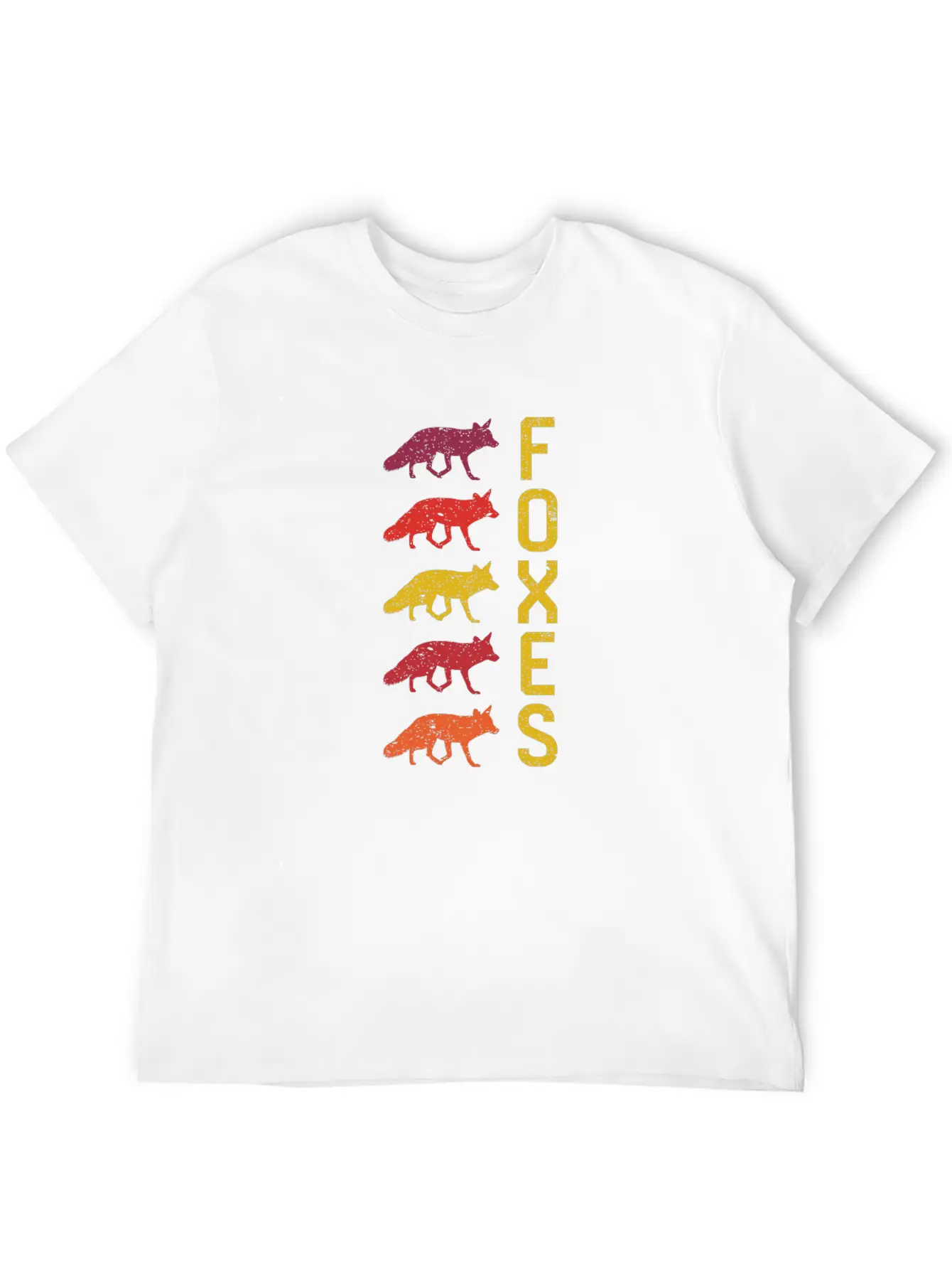 Foxes Vintage Unisex Casual T-Shirt – Clean Design For Daily Comfort