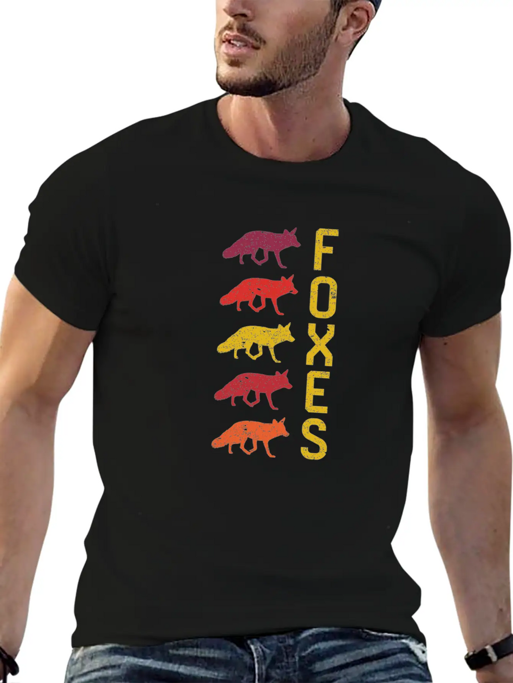 Foxes Vintage Unisex Casual T-Shirt – Clean Design For Daily Comfort