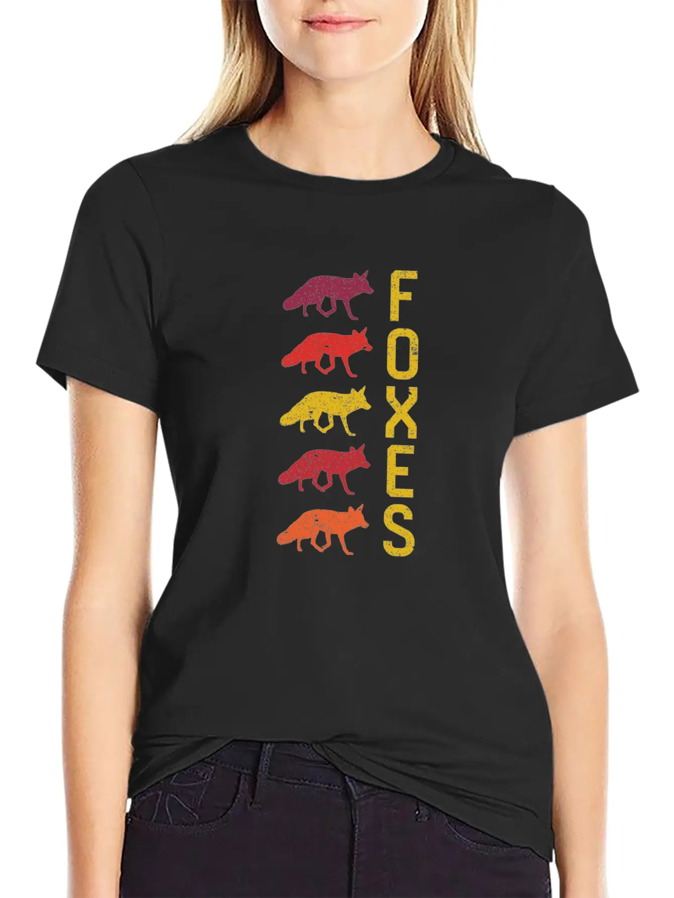 Foxes Vintage Unisex Casual T-Shirt – Clean Design For Daily Comfort