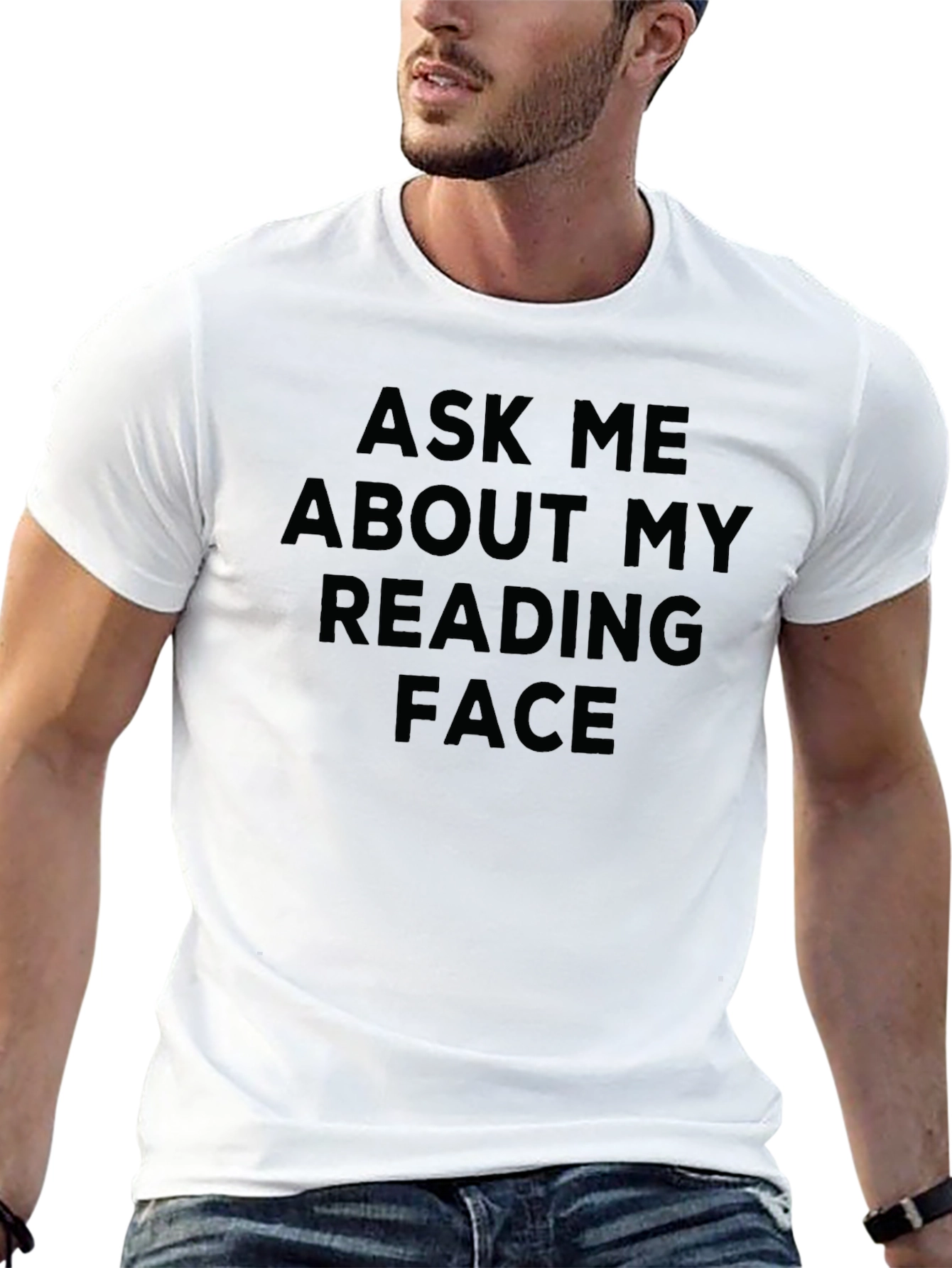 Ask Me About My Reading Face Graphic Tee