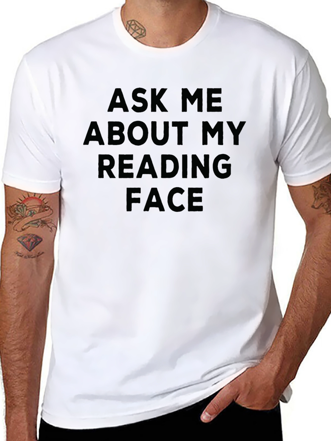 Ask Me About My Reading Face Graphic Tee