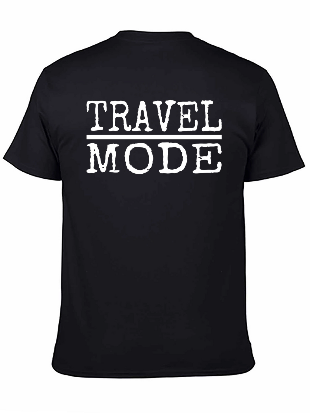 Travel Mode Black Graphic T-Shirt
