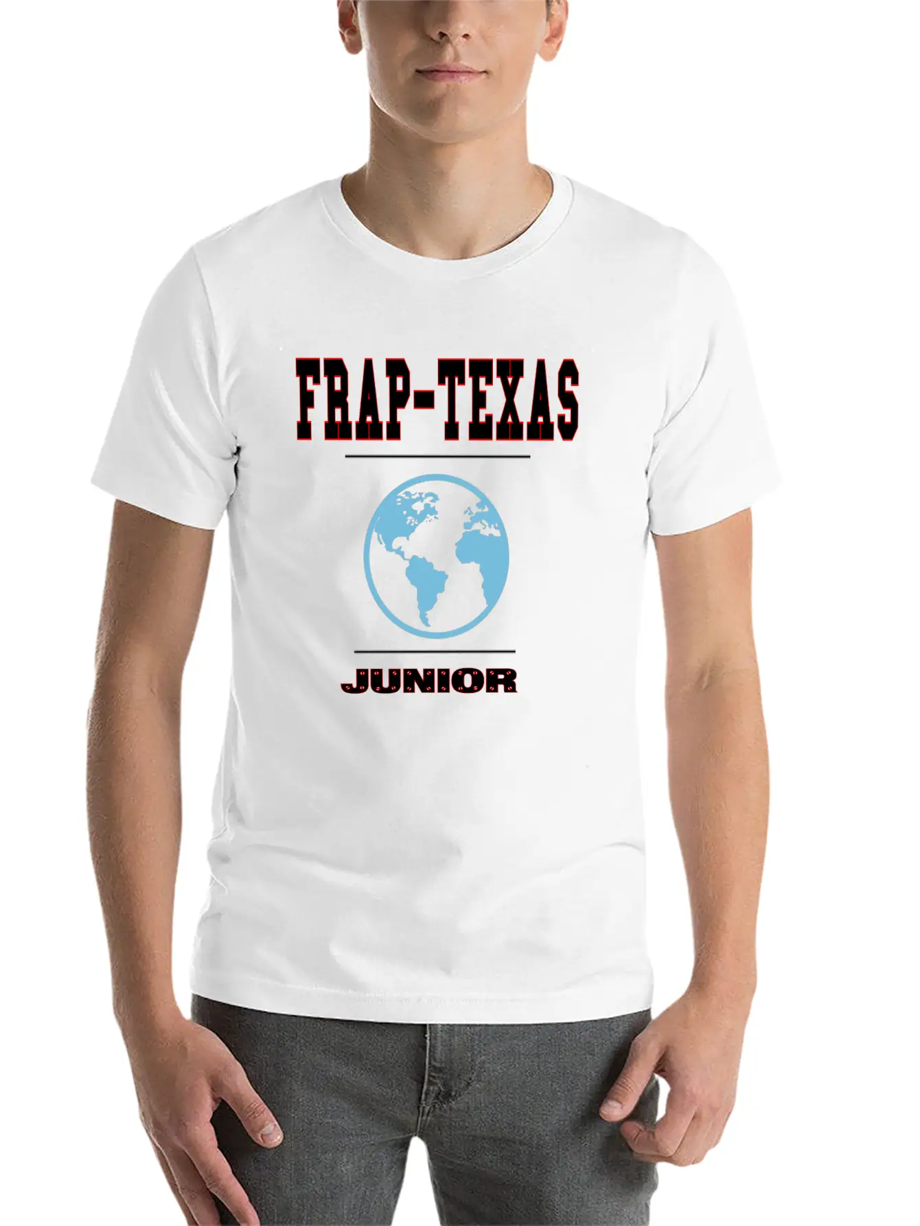 Frap-Texas Junior Stylish Everyday T-Shirt – Unisex Basic Cotton Tee