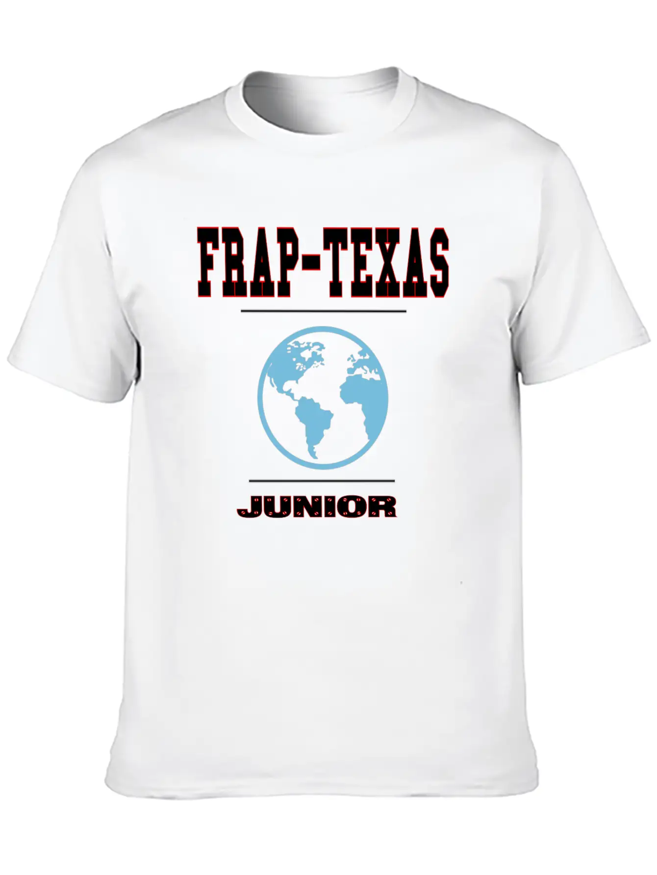 Frap-Texas Junior Stylish Everyday T-Shirt – Unisex Basic Cotton Tee