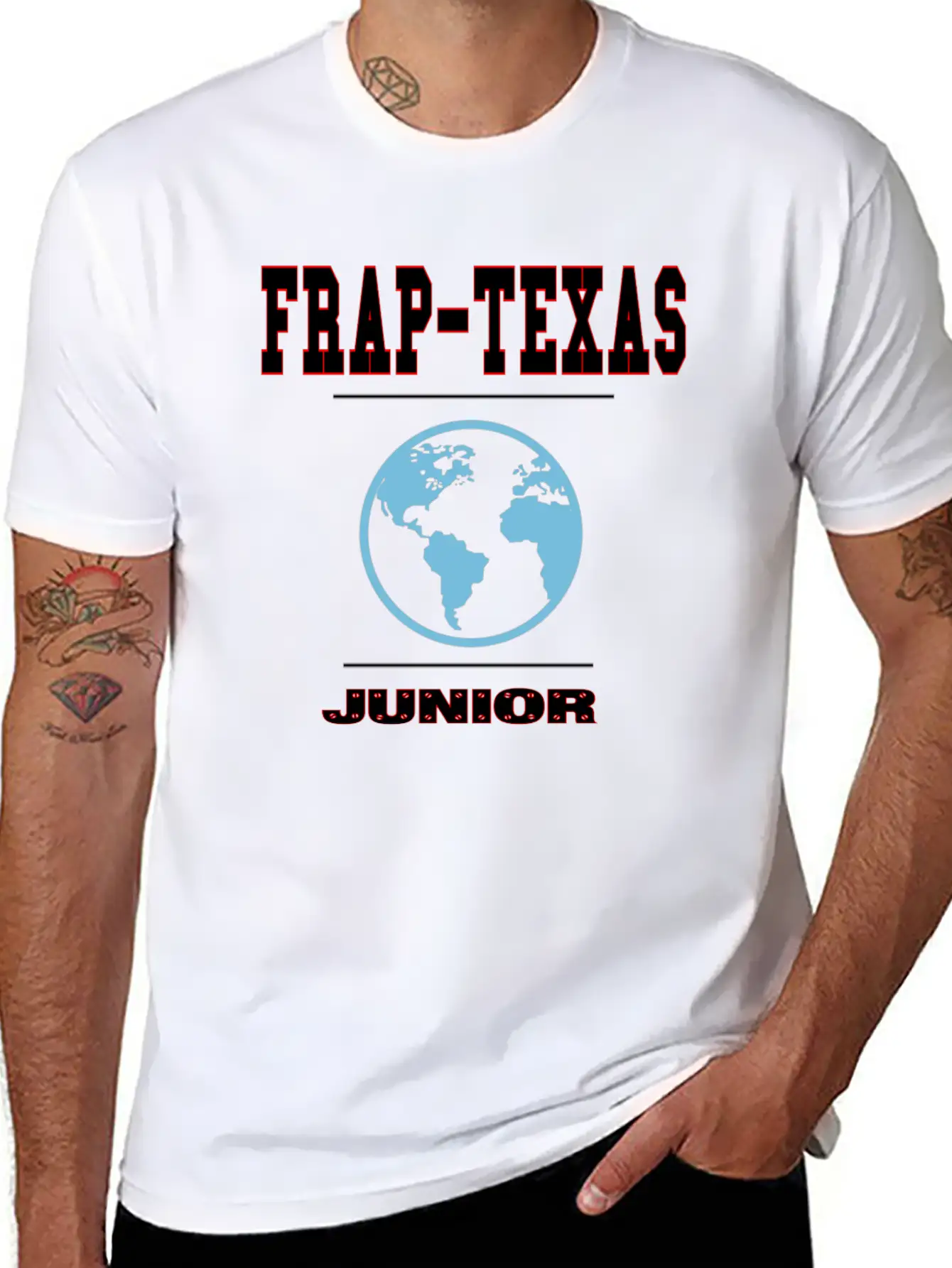 Frap-Texas Junior Stylish Everyday T-Shirt – Unisex Basic Cotton Tee