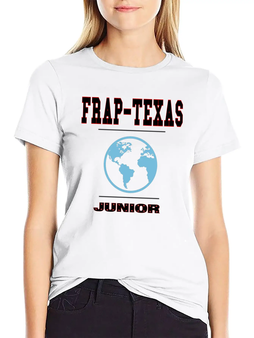 Frap-Texas Junior Stylish Everyday T-Shirt – Unisex Basic Cotton Tee