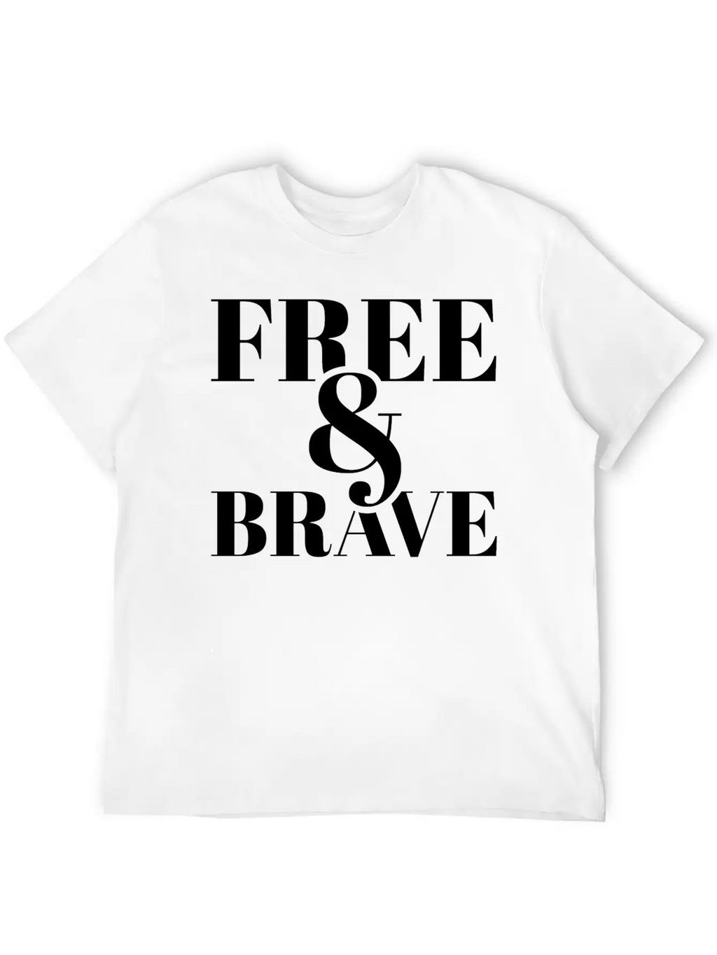 Free Brave Breathable Soft Cotton T-Shirt – Timeless Casual Look